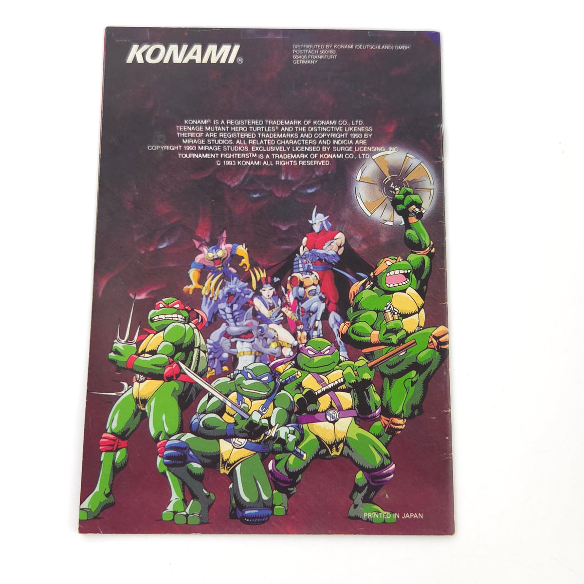 Super Nintendo Spiel Turtles Fighters OVP PAL NOE