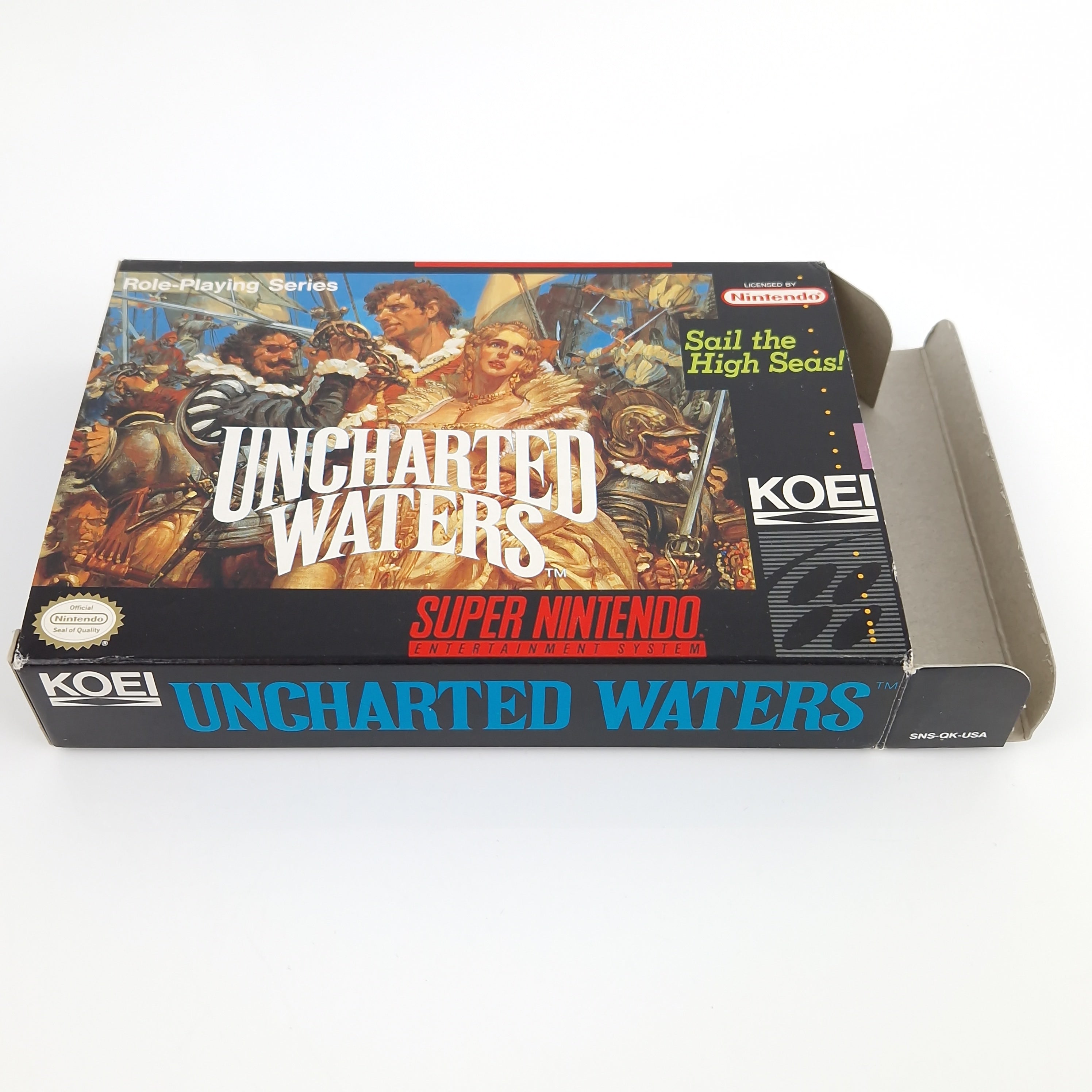 Super Nintendo Spiel – Uncharted Waters OVP NTSC USA