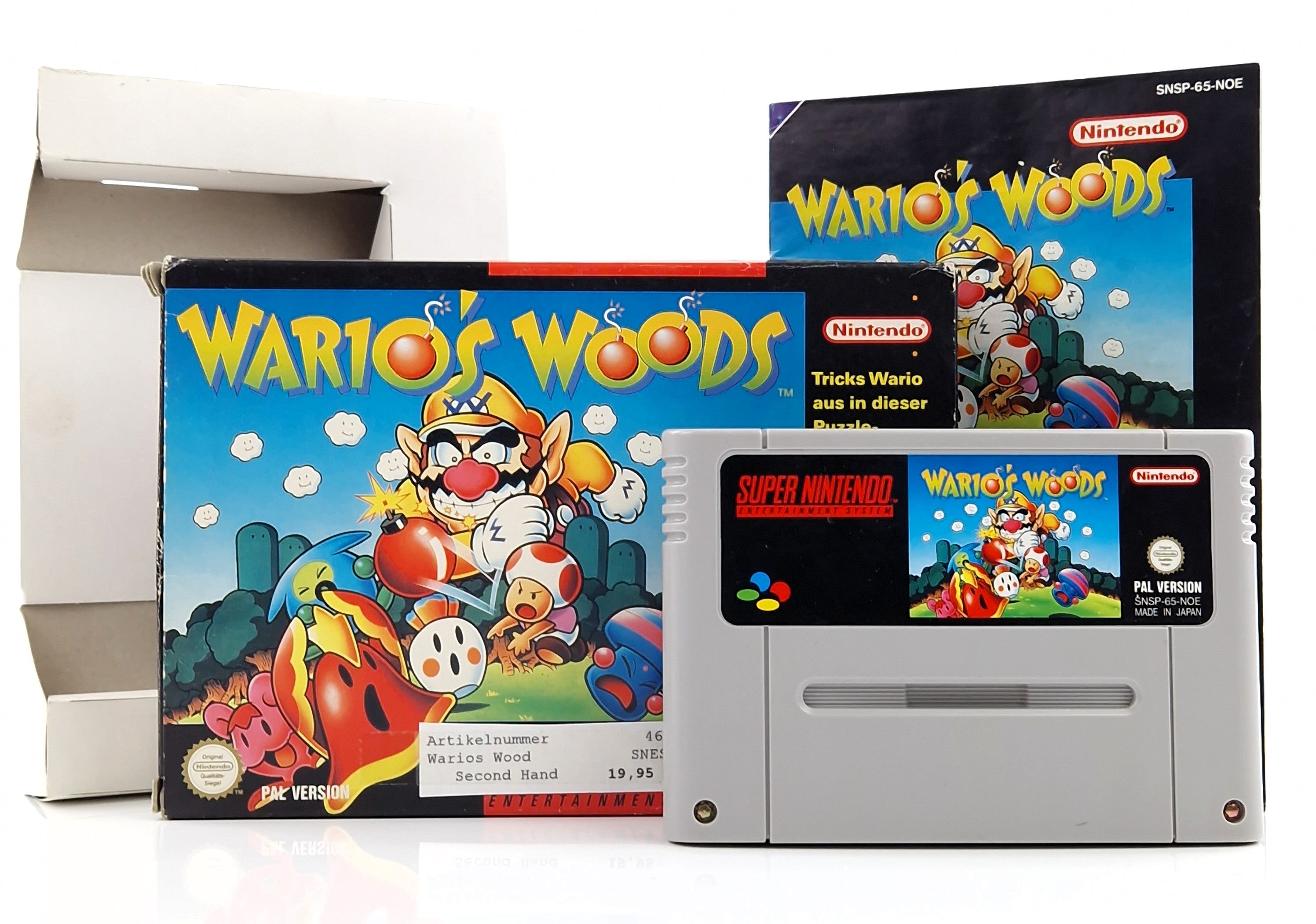 Super Nintendo Spiel – Wario Woods SNES Modul OVP PAL