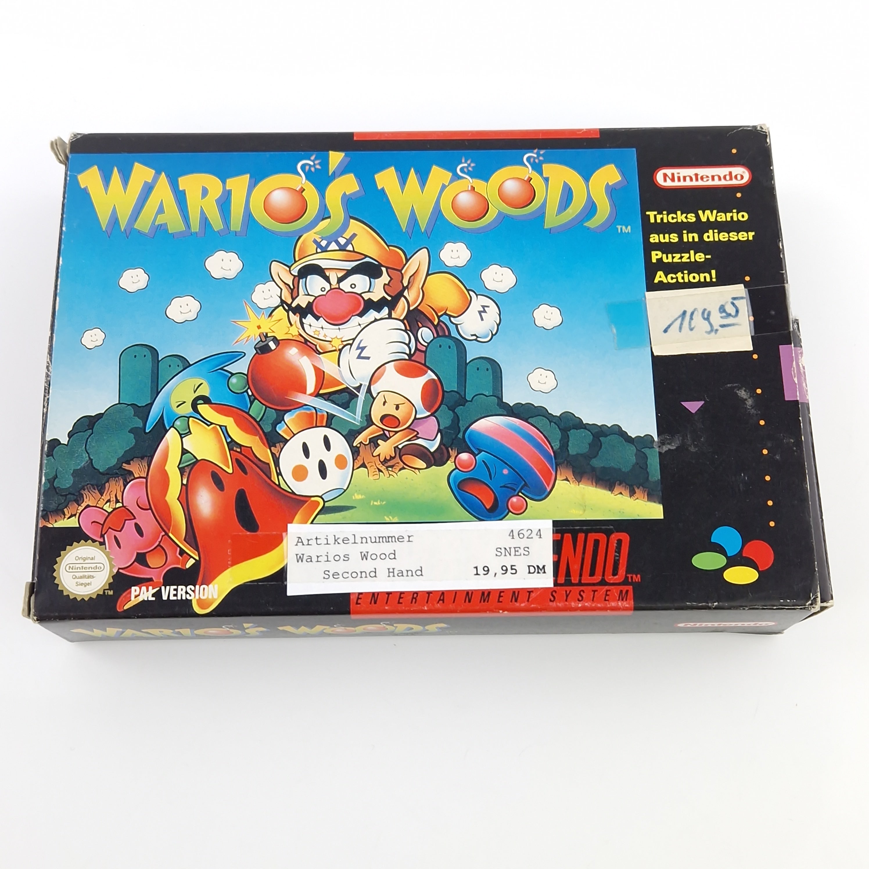 Super Nintendo Spiel – Wario Woods SNES Modul OVP PAL