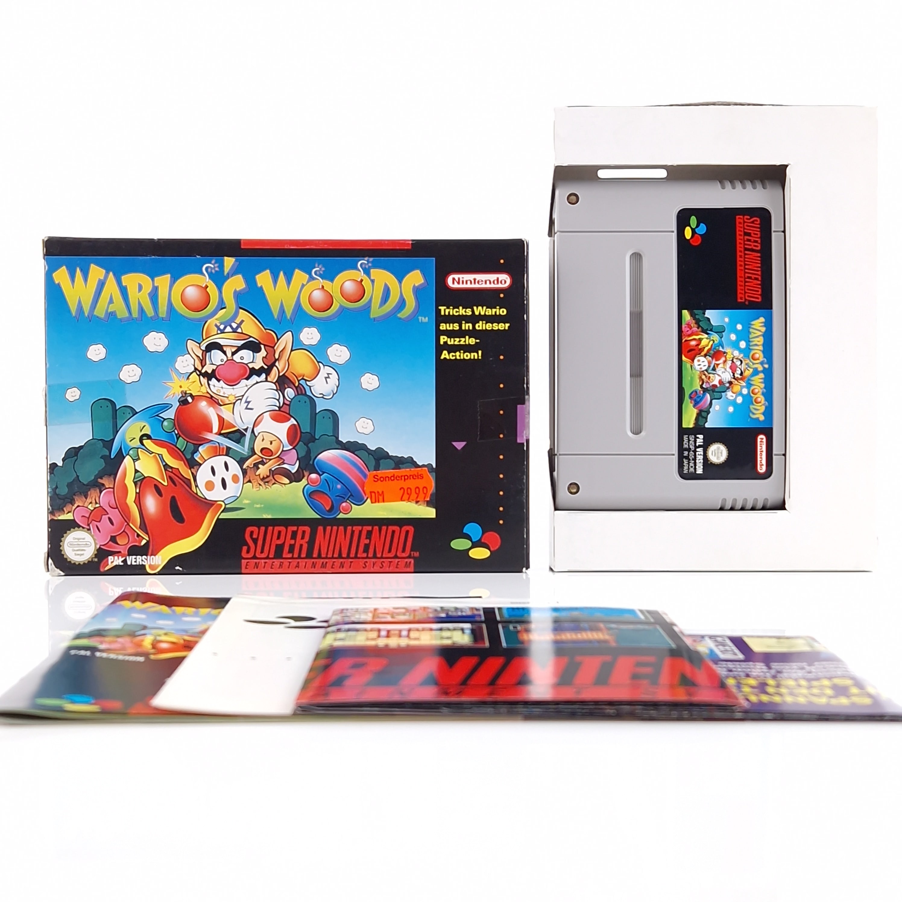 Super Nintendo Spiel – Wario Woods SNES Modul OVP PAL
