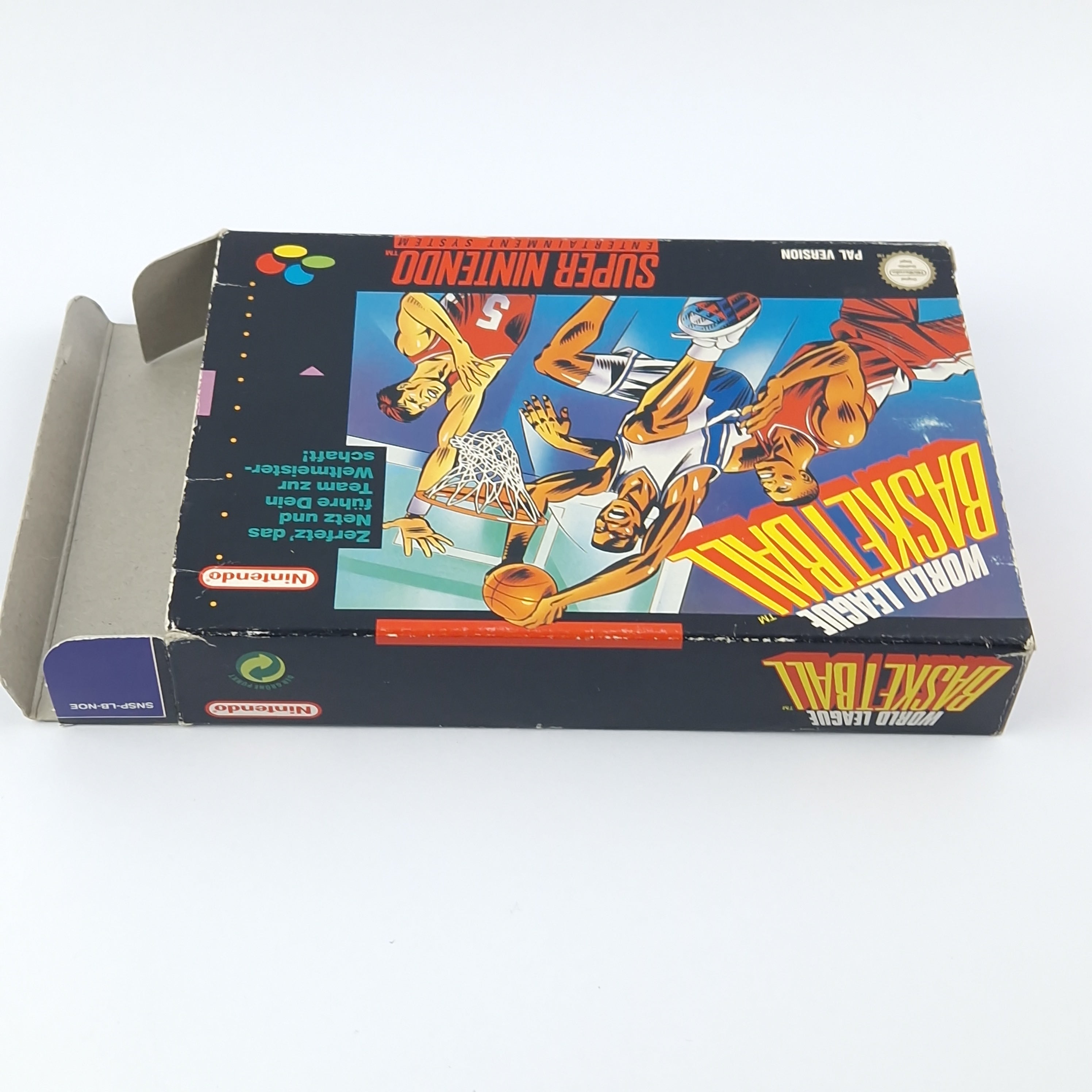 Super Nintendo Spiel – World League Basketball OVP CIB