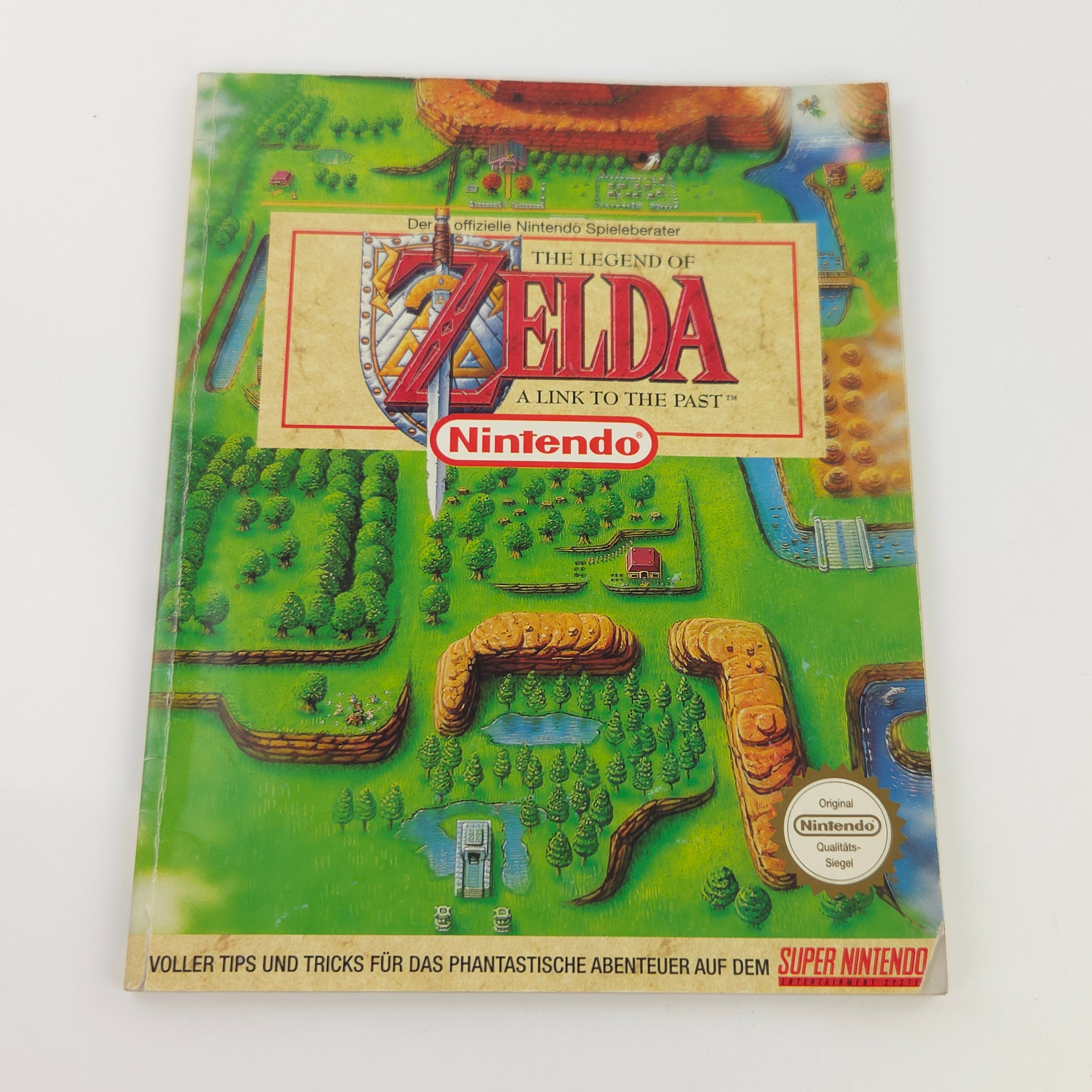 Super Nintendo Spiel Zelda Link Past mit Berater OVP PAL