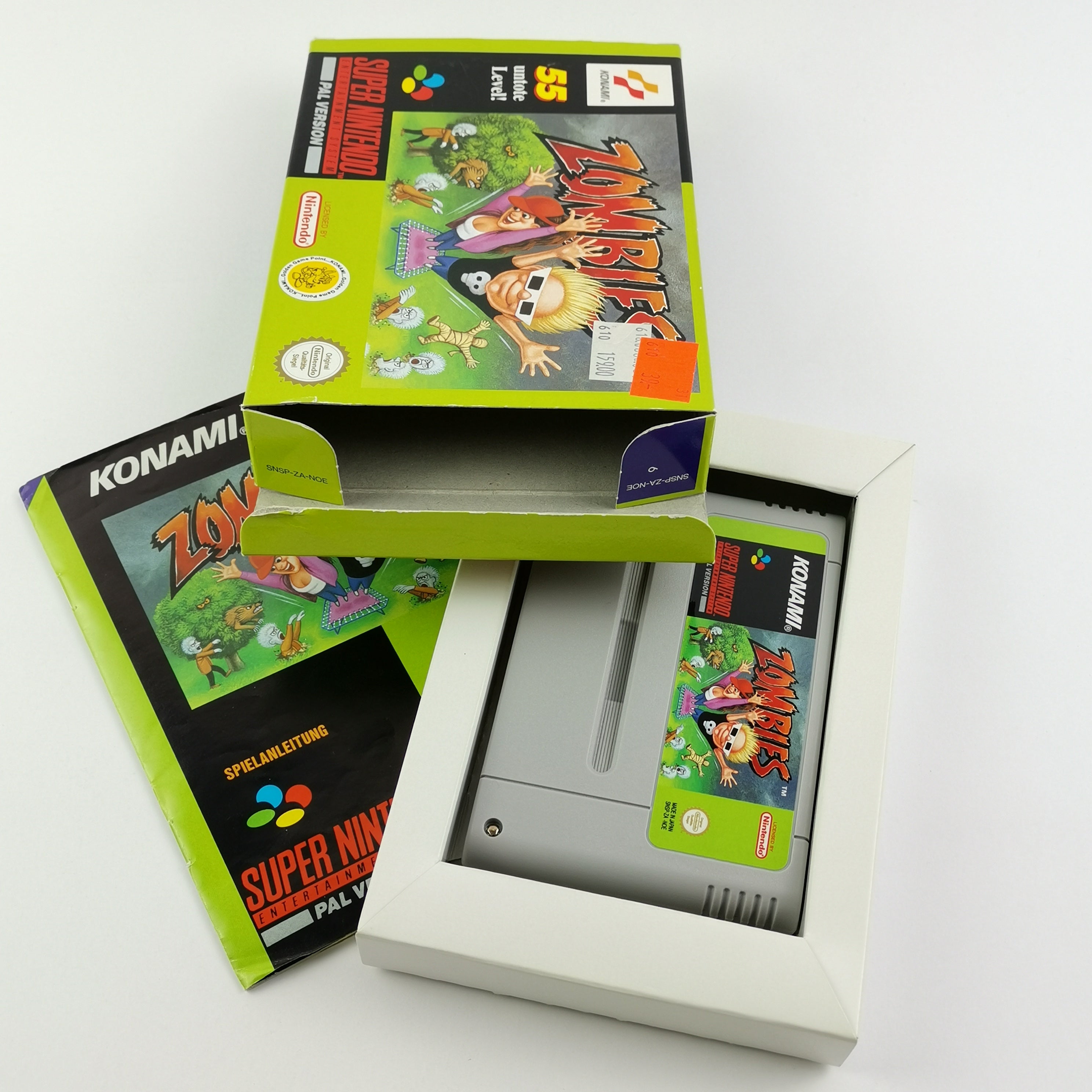 Super Nintendo Spiel – Zombies OVP Anleitung SNES CIB PAL