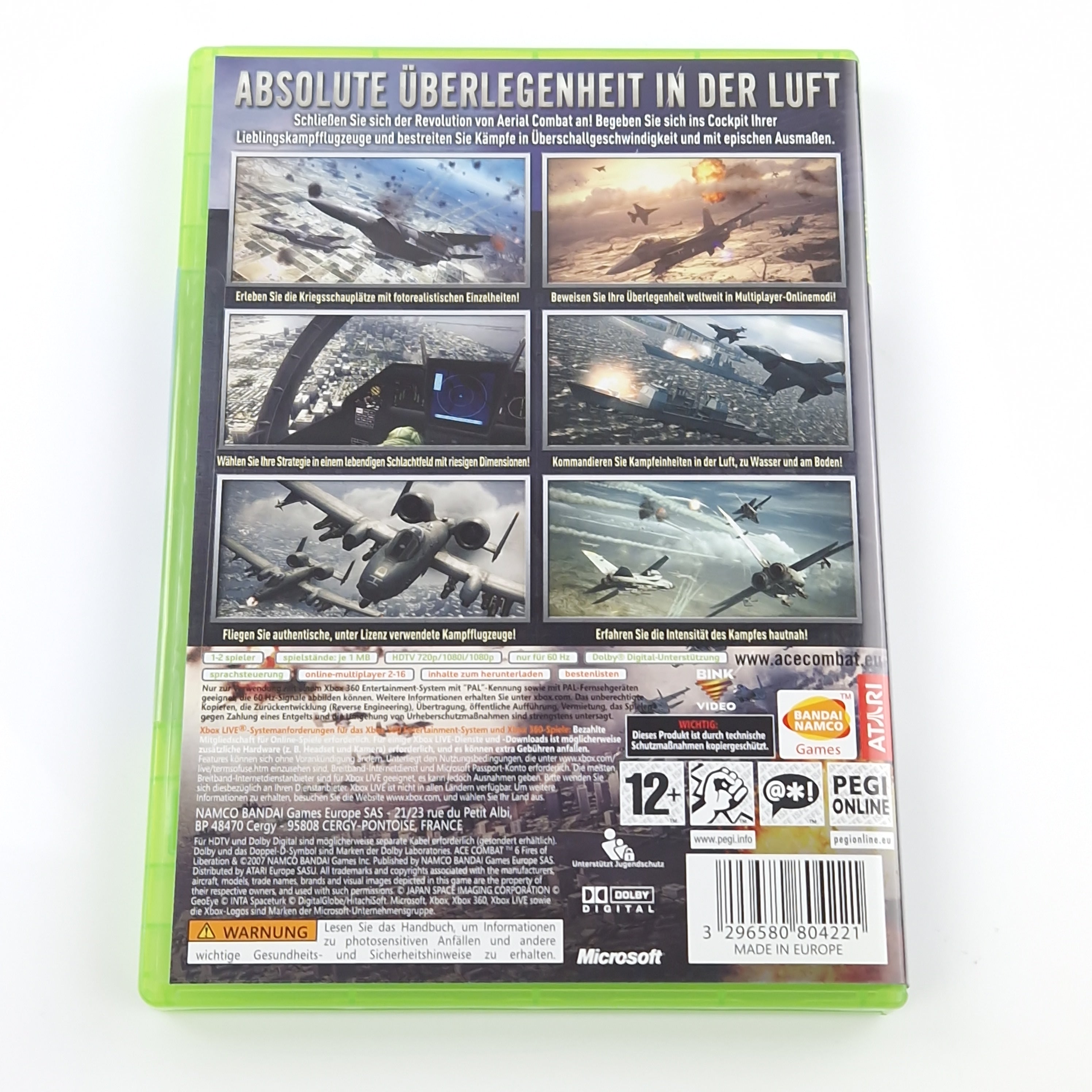 Xbox 360 Spiel – Ace Combat Fires of Liberation OVP PAL