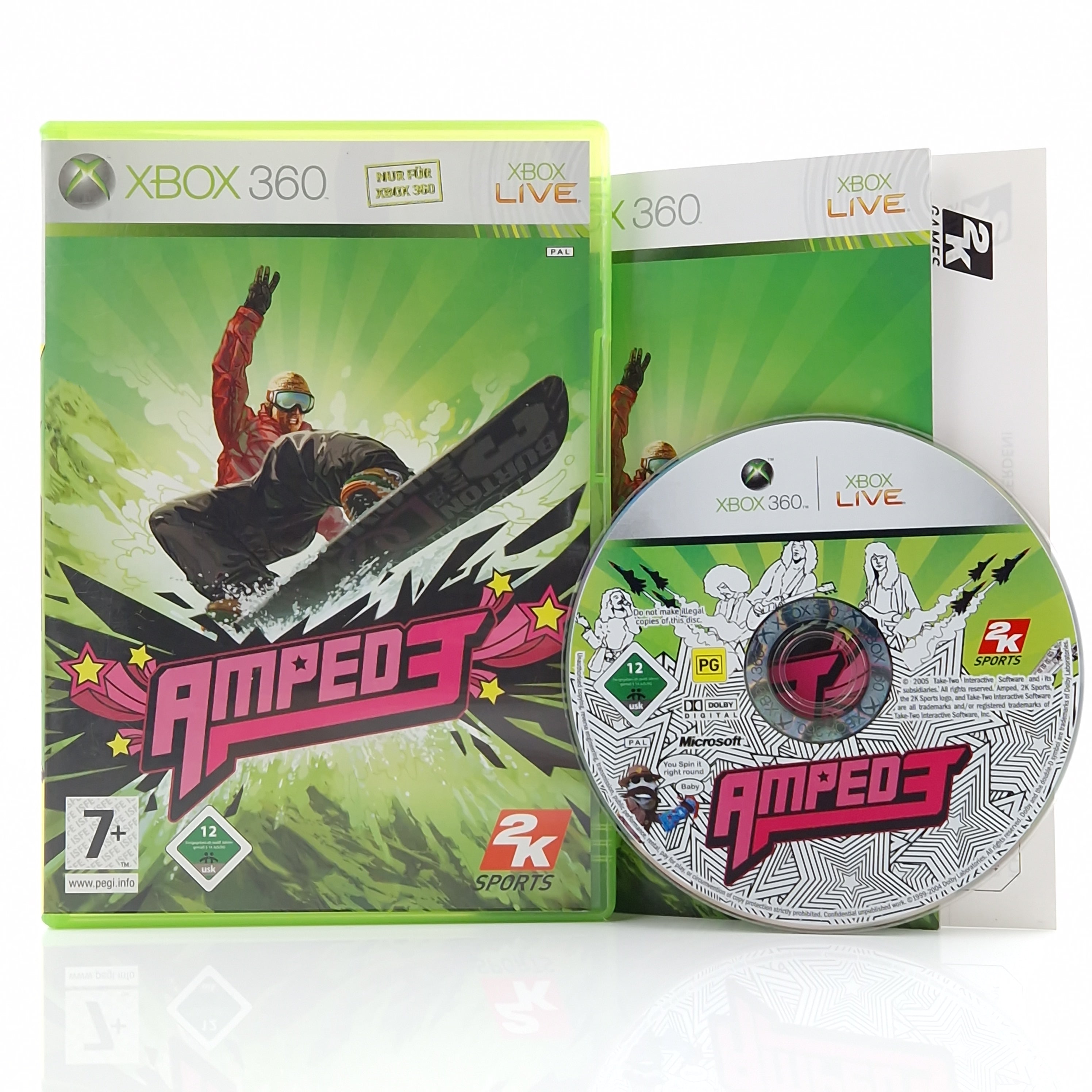 Xbox 360 Spiel – Amped 3 mit Anleitung OVP PAL Snowboard