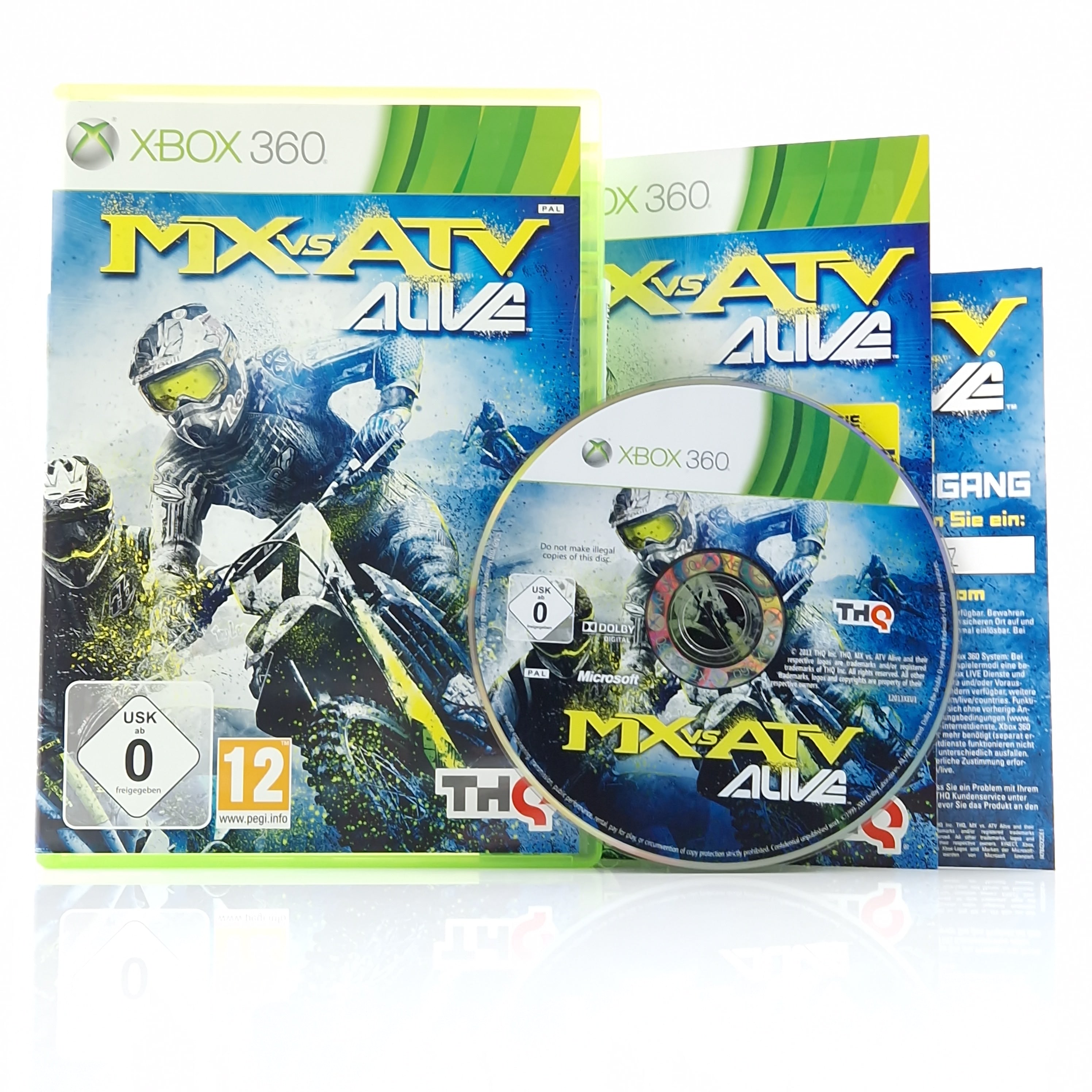 Xbox 360 Spiel – MX vs ATV Alive OVP PAL CD Anleitung