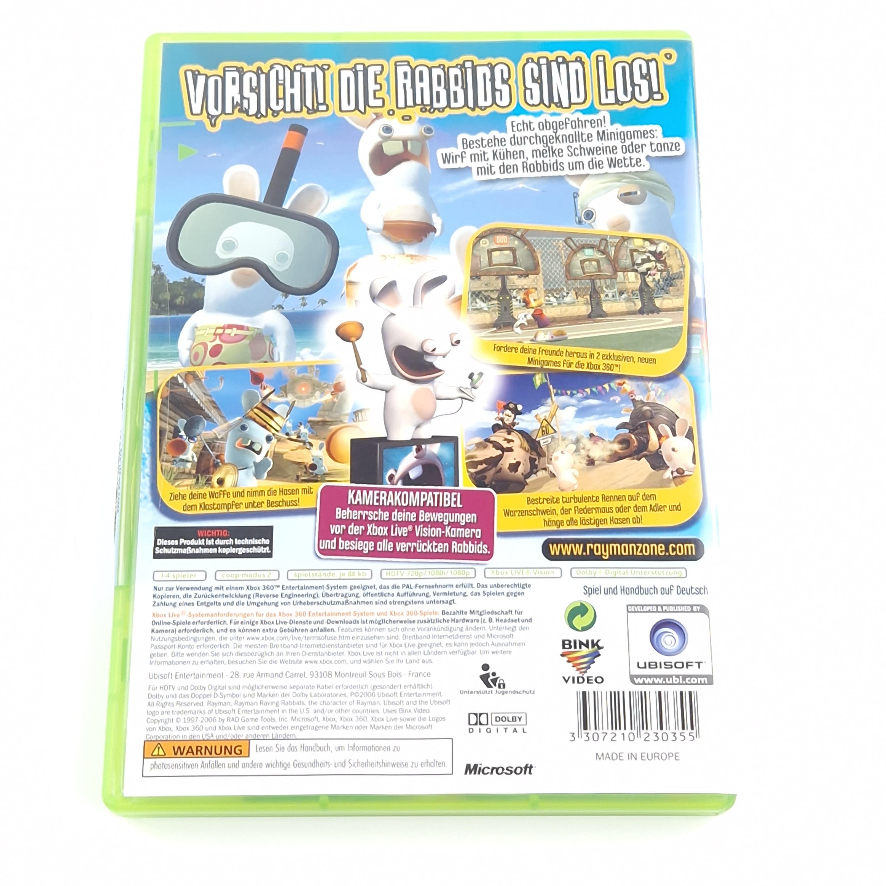 Xbox 360 Spiel – Rayman Raving Rabbids (OVP PAL)