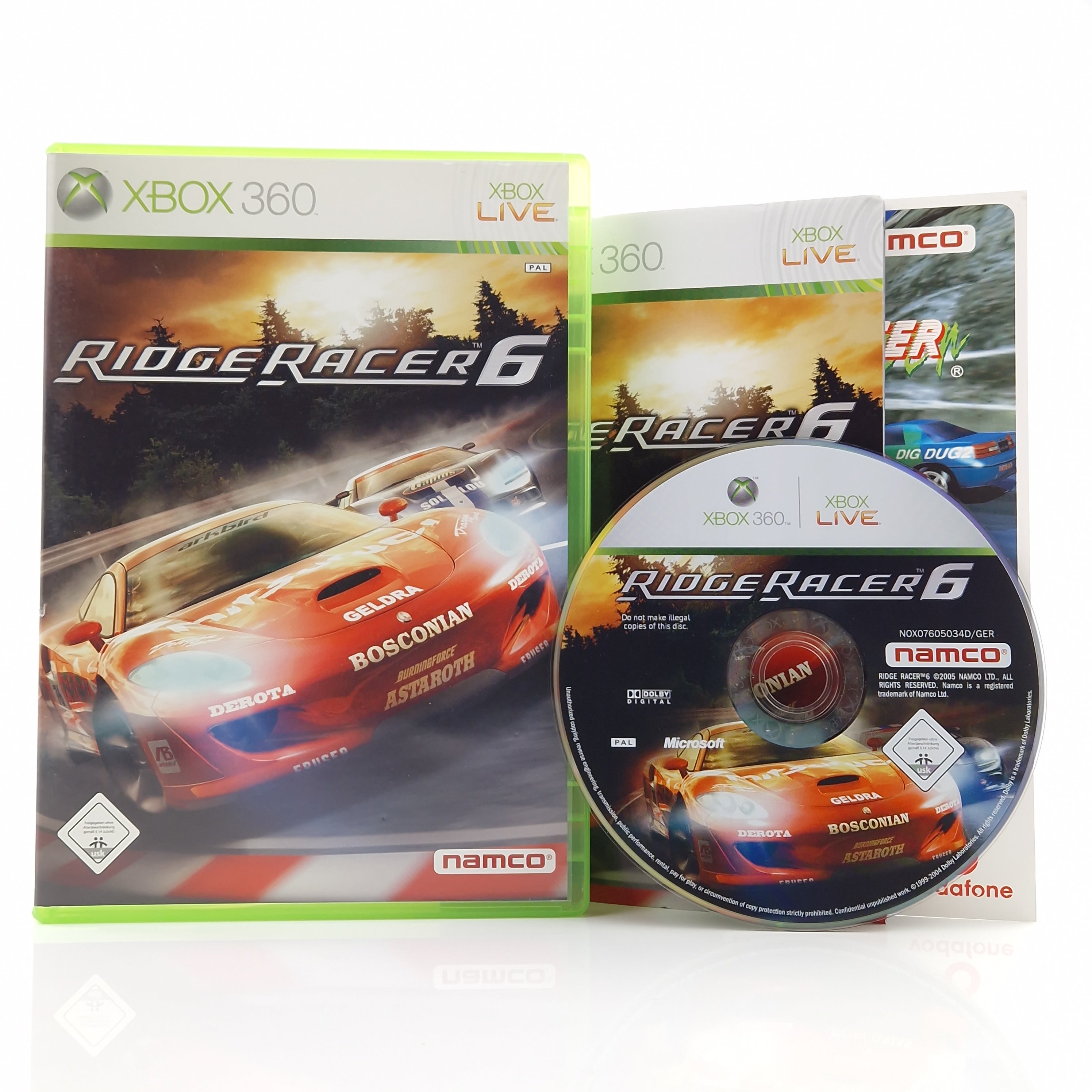 Xbox 360 Spiel – Ridge Racer 6 (OVP PAL Anleitung)