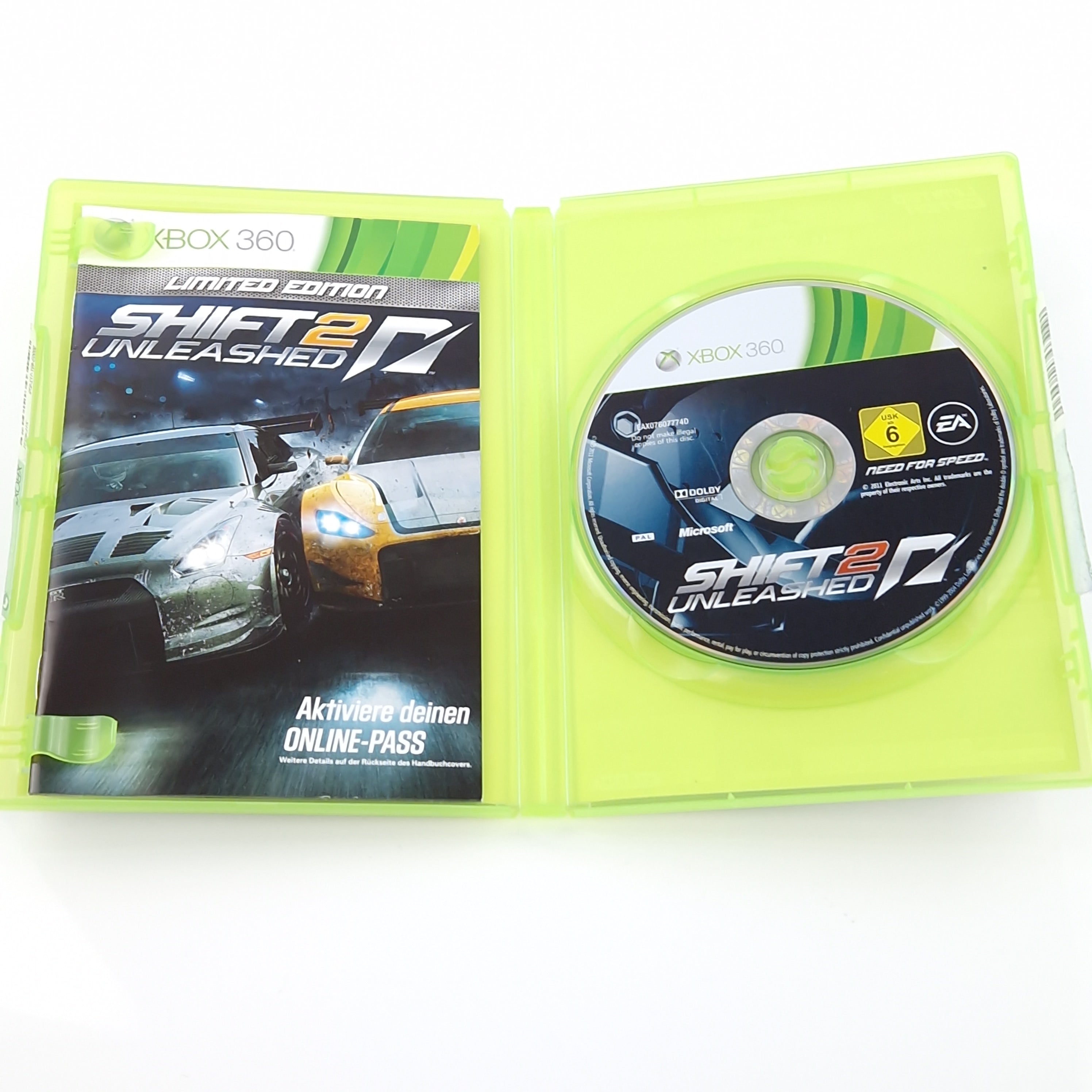 Xbox 360 Spiel – Shift 2 Unleashed Limited Edition OVP PAL