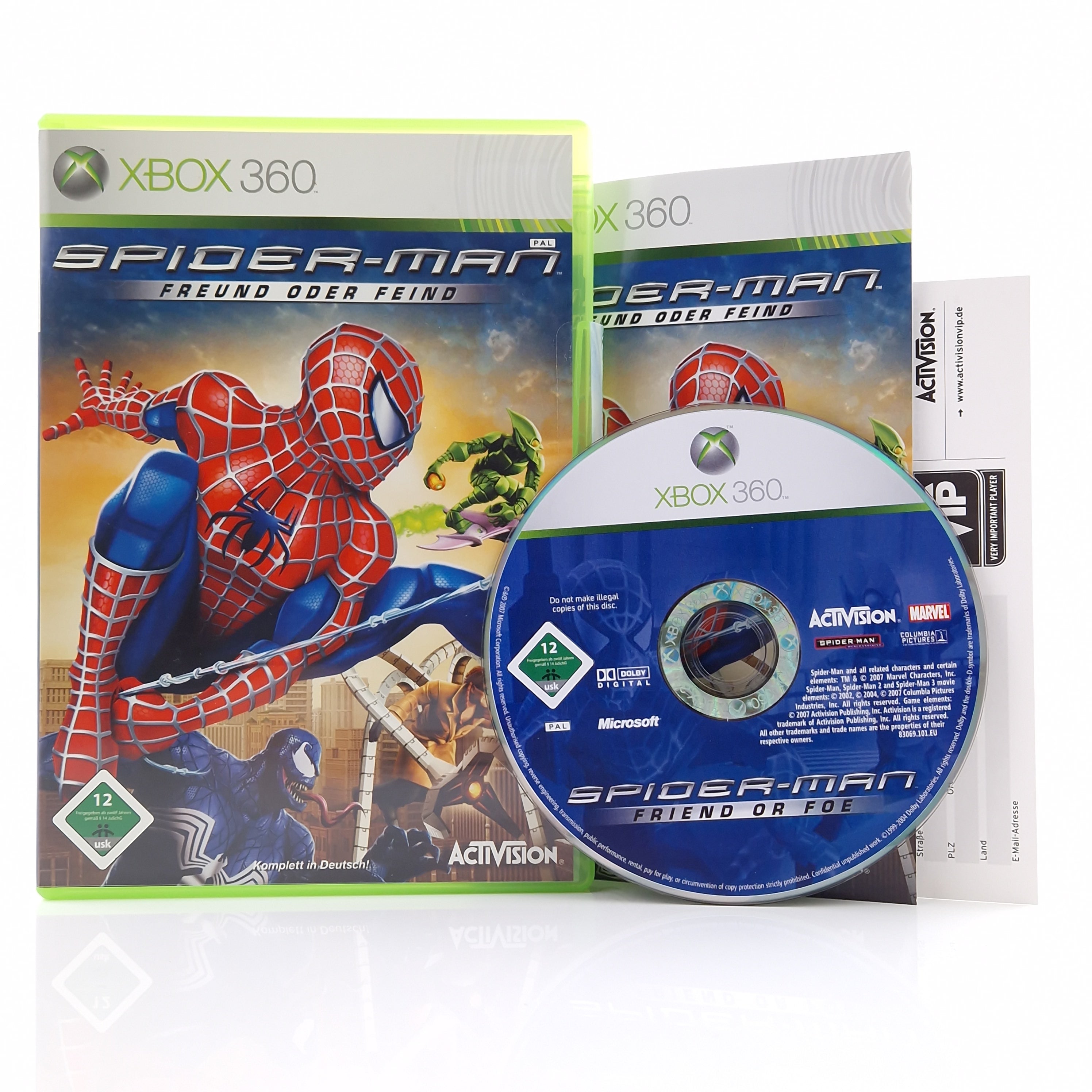 Xbox 360 Spiel – Spider-Man Freund oder Feind (OVP PAL)