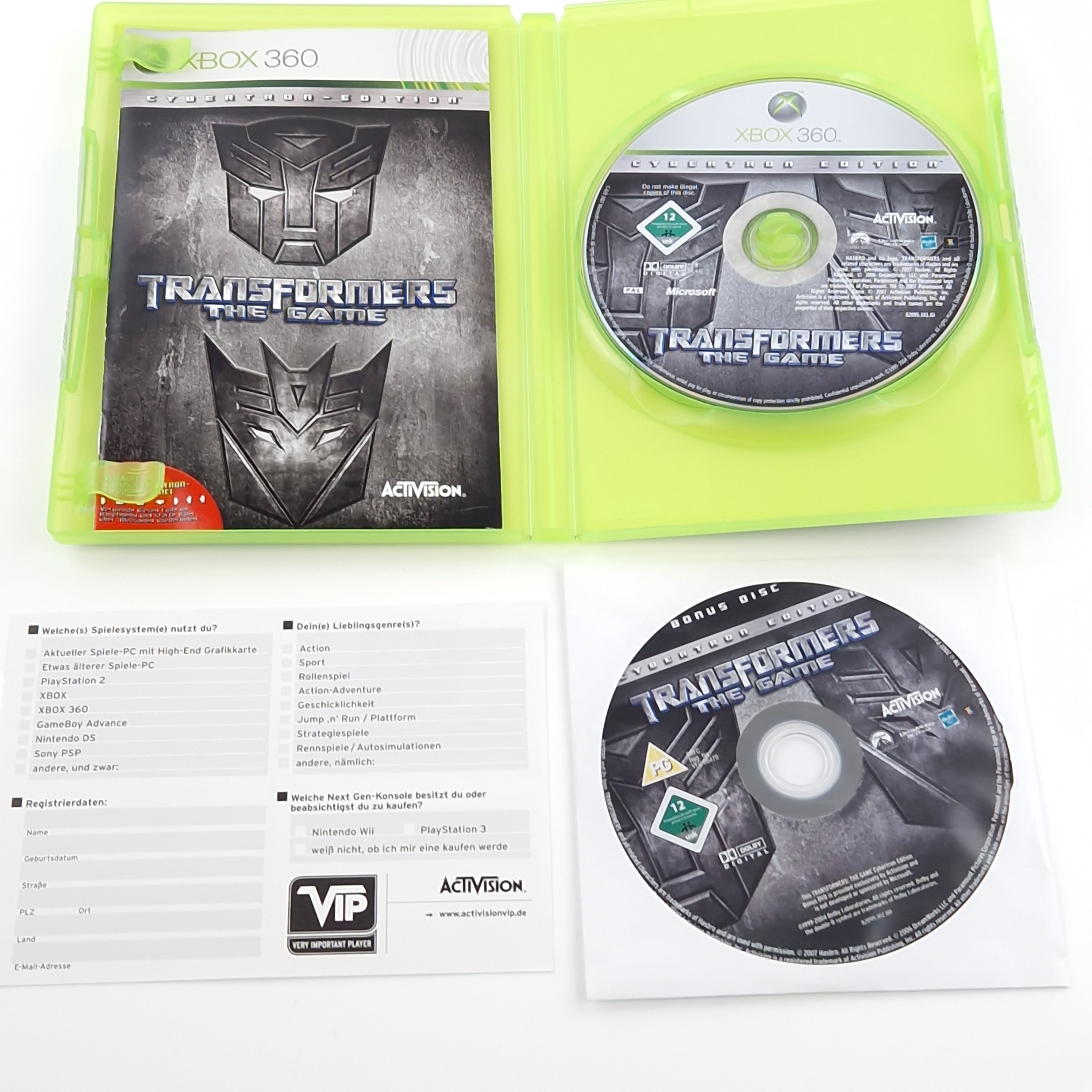 Xbox 360 Spiel – Transformers The Game Cybertron Edition OVP