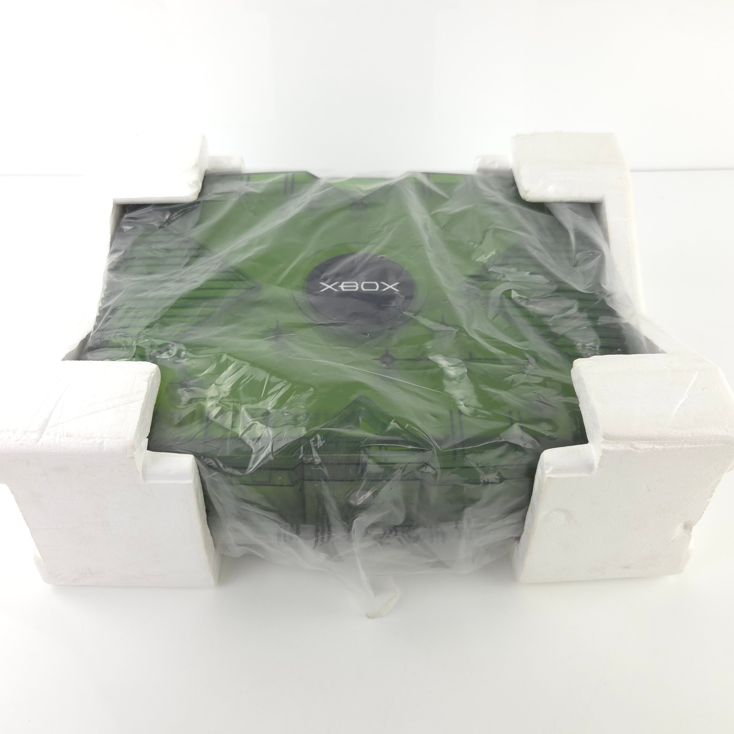 Xbox Konsole Crystal Green Halo Edition OVP PAL