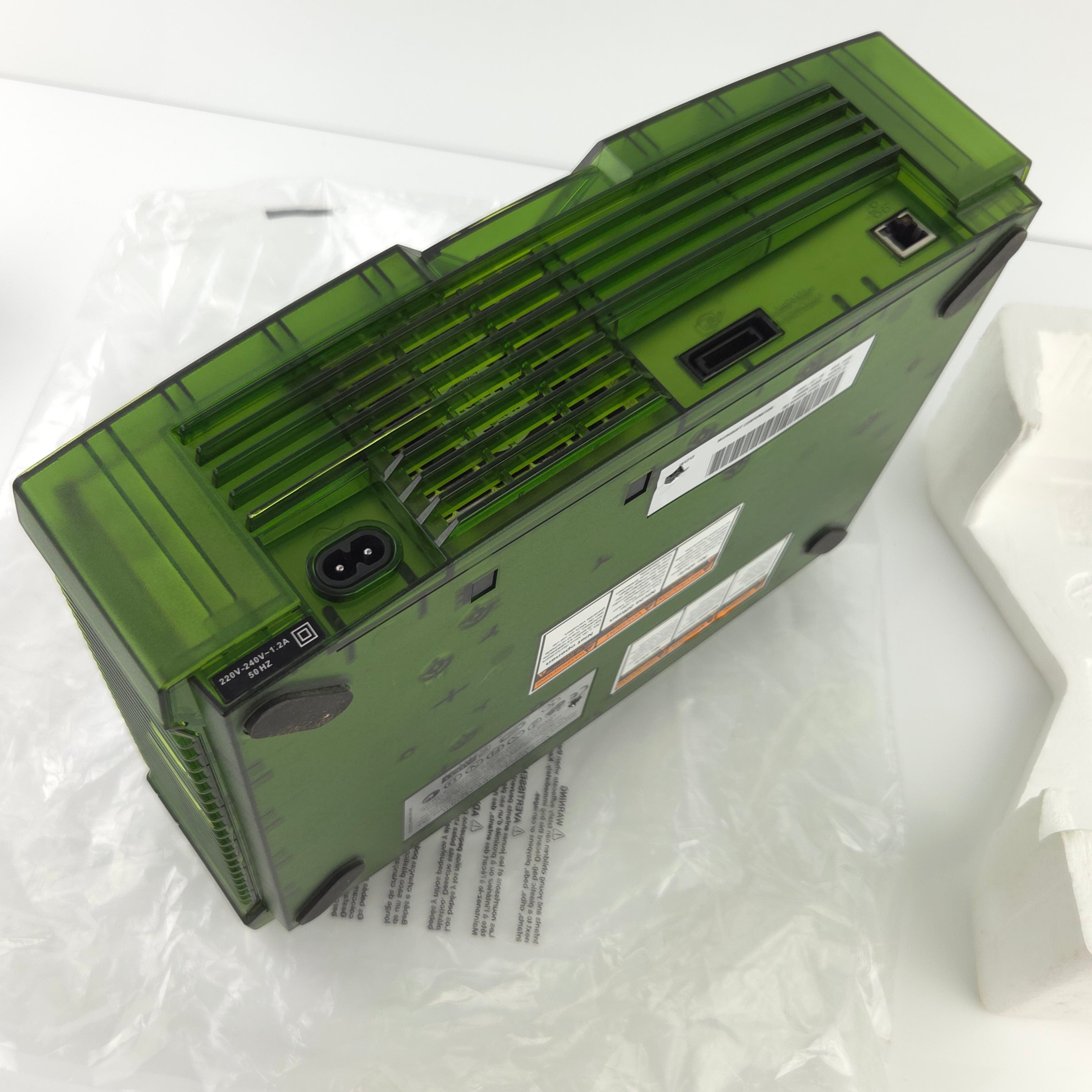 Xbox Konsole Crystal Green Halo Edition OVP PAL
