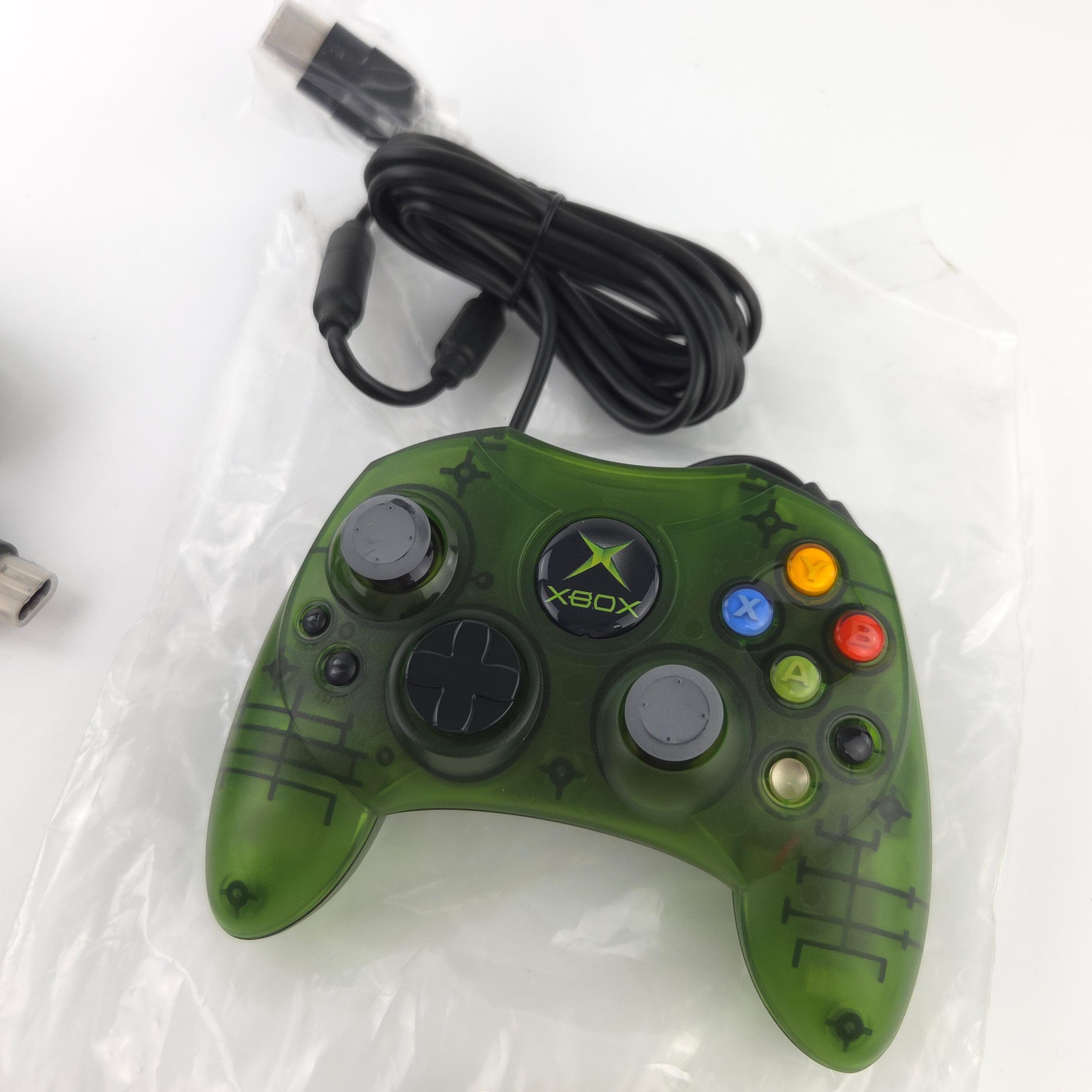 Xbox Konsole Crystal Green Halo Edition OVP PAL