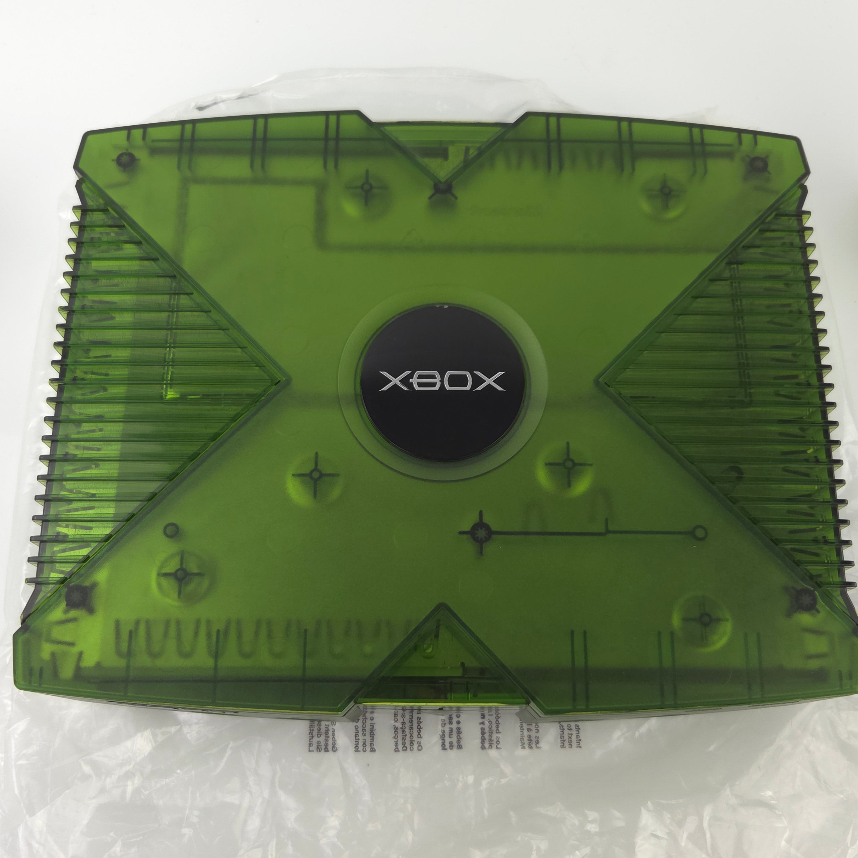 Xbox Konsole Crystal Green Halo Edition OVP PAL