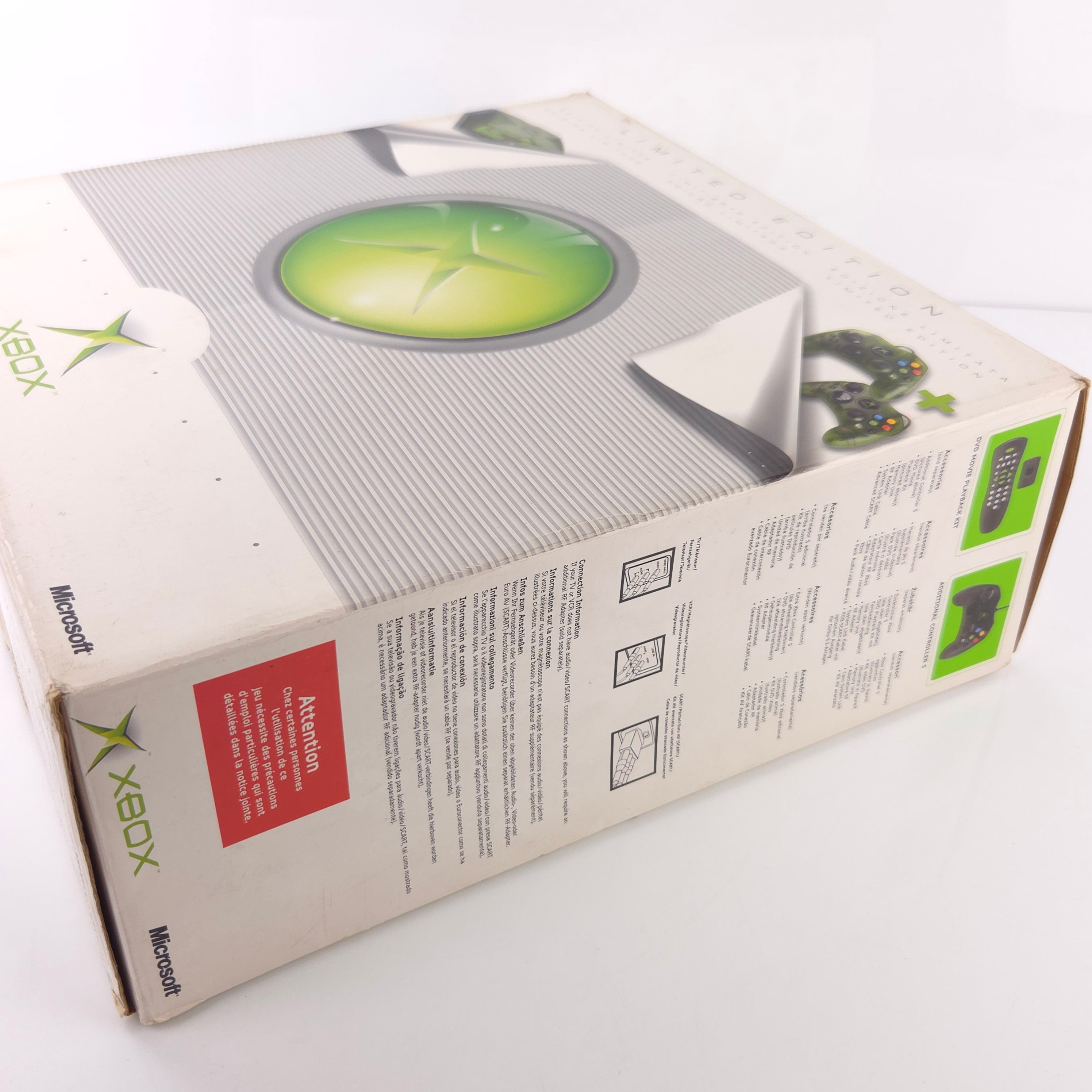 Xbox Konsole Crystal Green Halo Edition OVP PAL