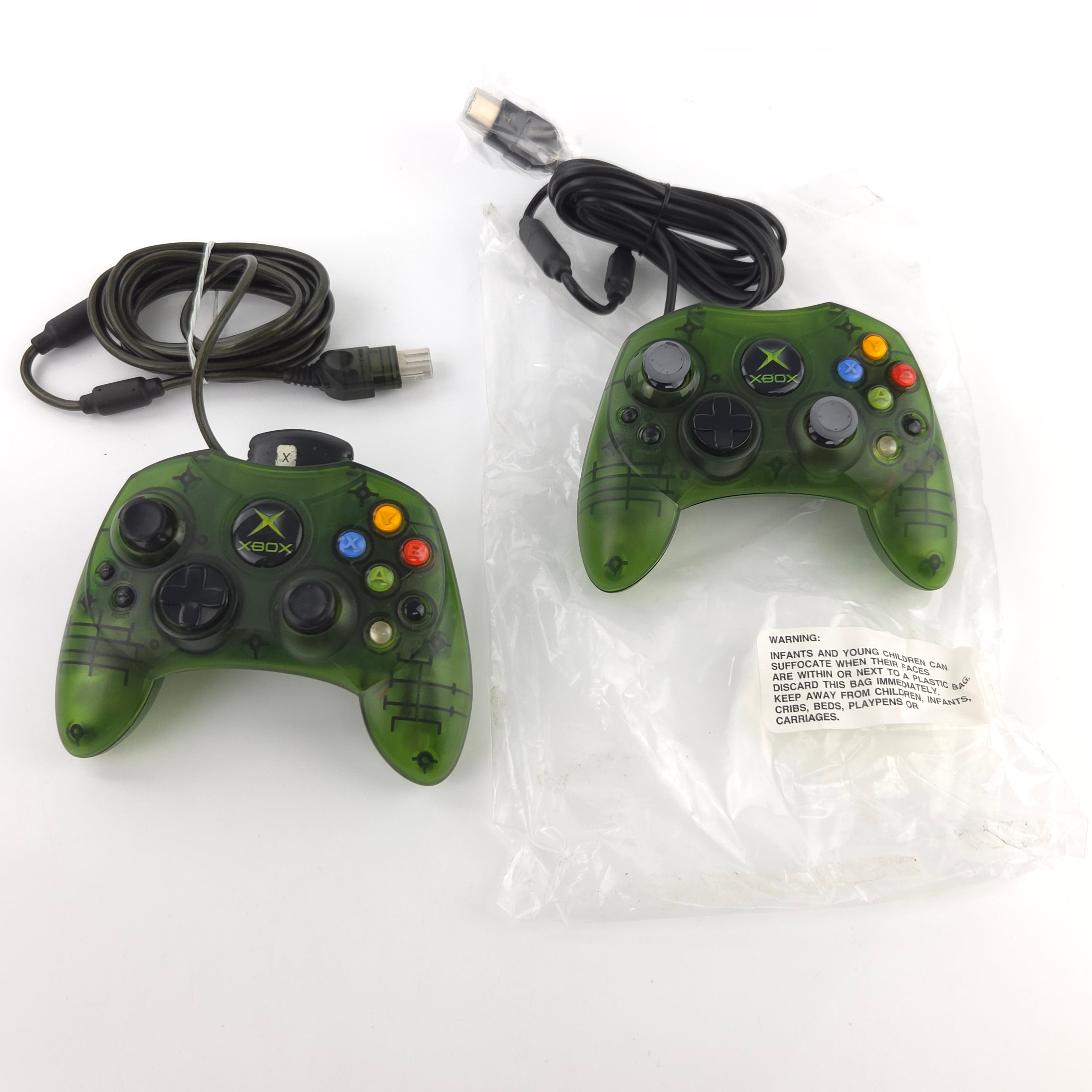 Xbox Konsole Crystal Green Halo Edition OVP PAL
