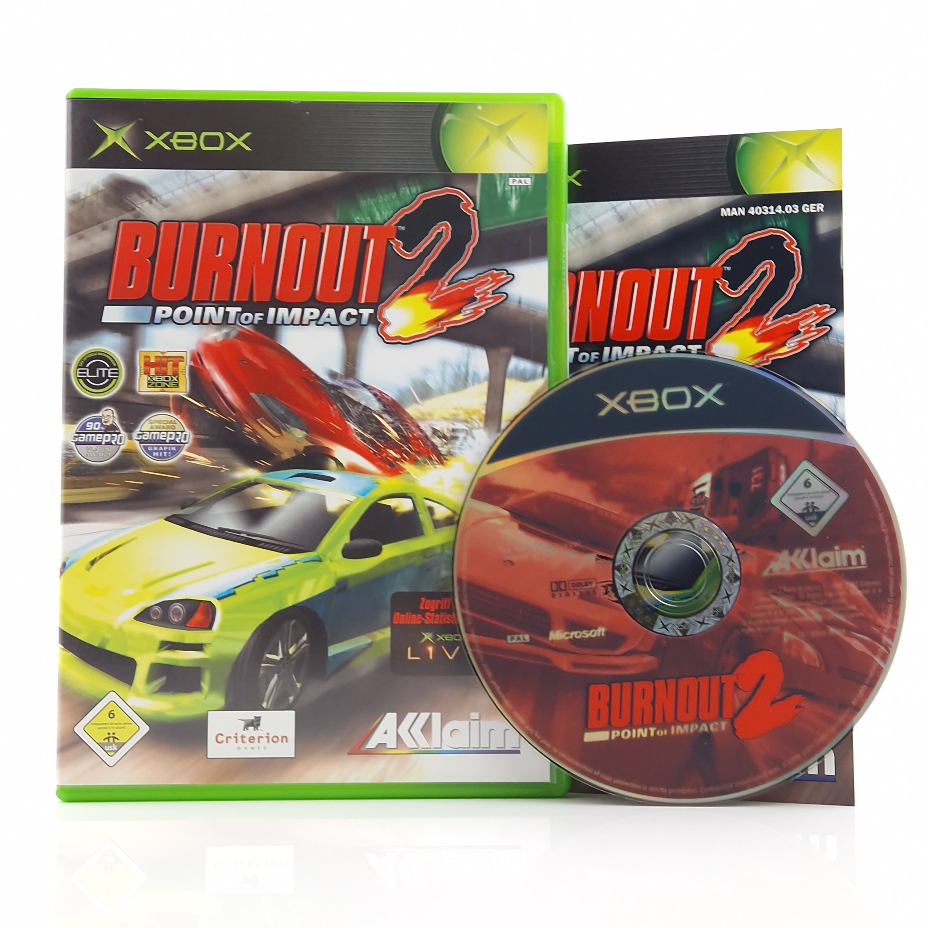 Xbox Classic Spiel – Burnout 2 Point of Impact (OVP)