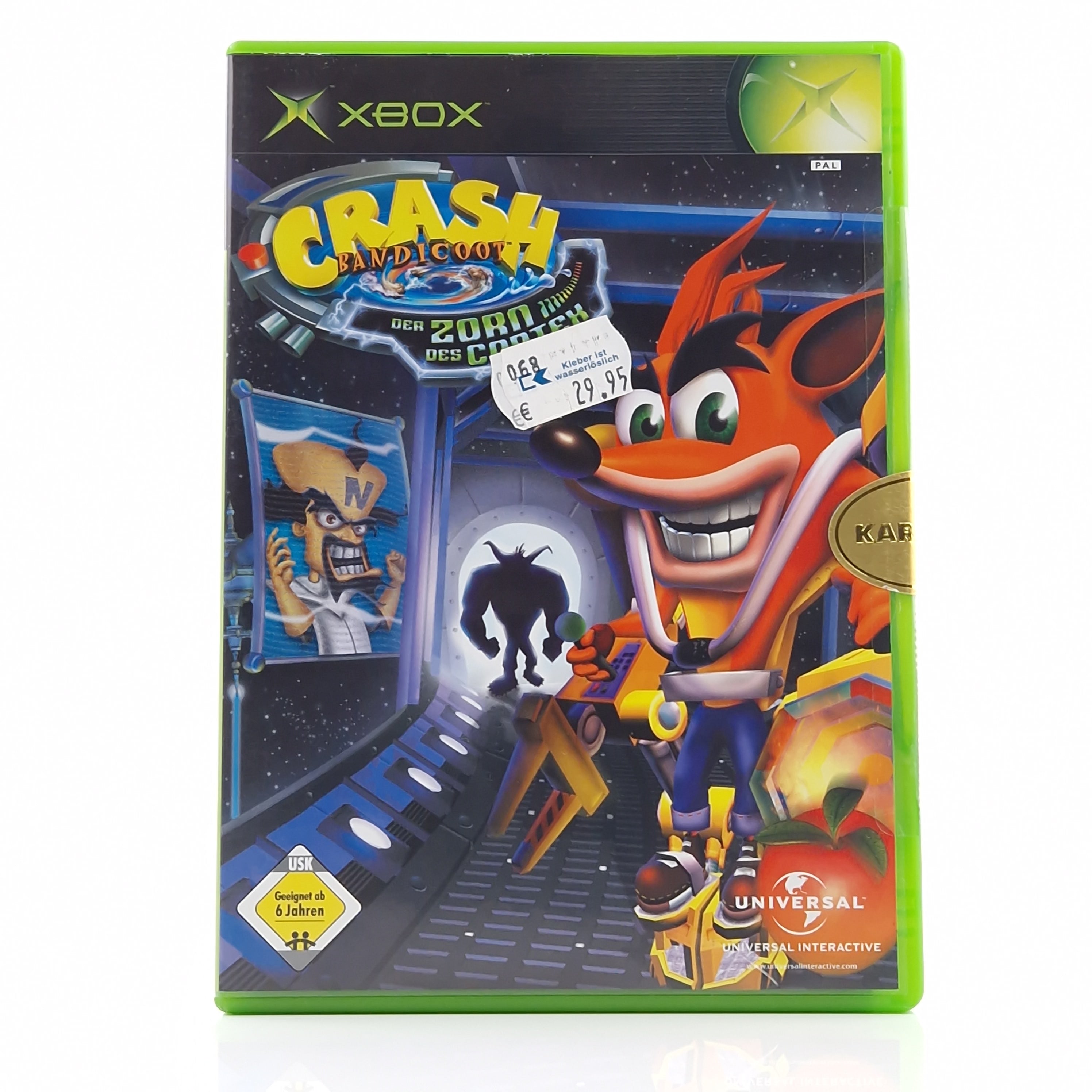 Xbox Classic Spiel – Crash Bandicoot Der Zorn des Cortex Neu