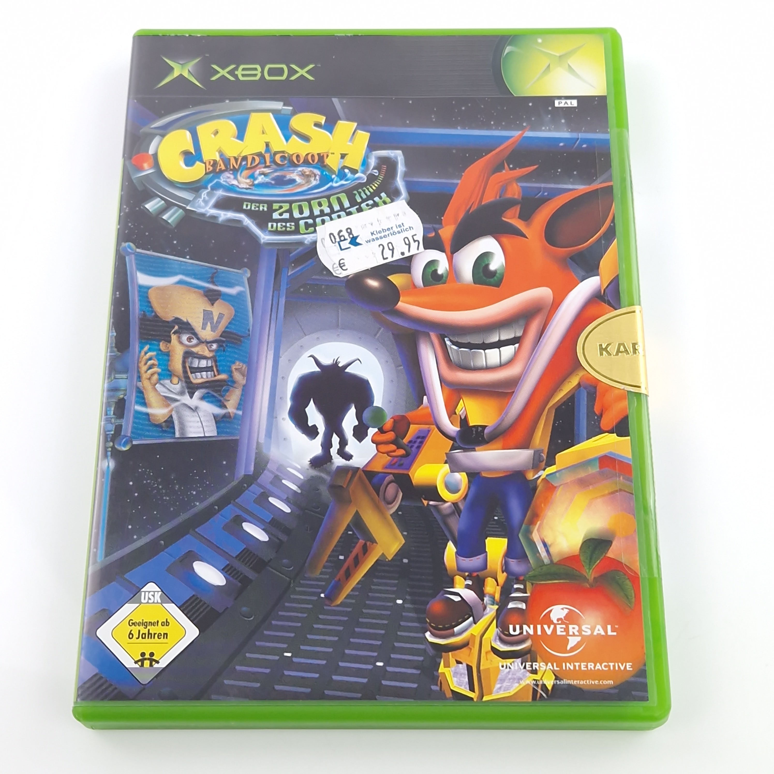 Xbox Classic Spiel – Crash Bandicoot Der Zorn des Cortex Neu