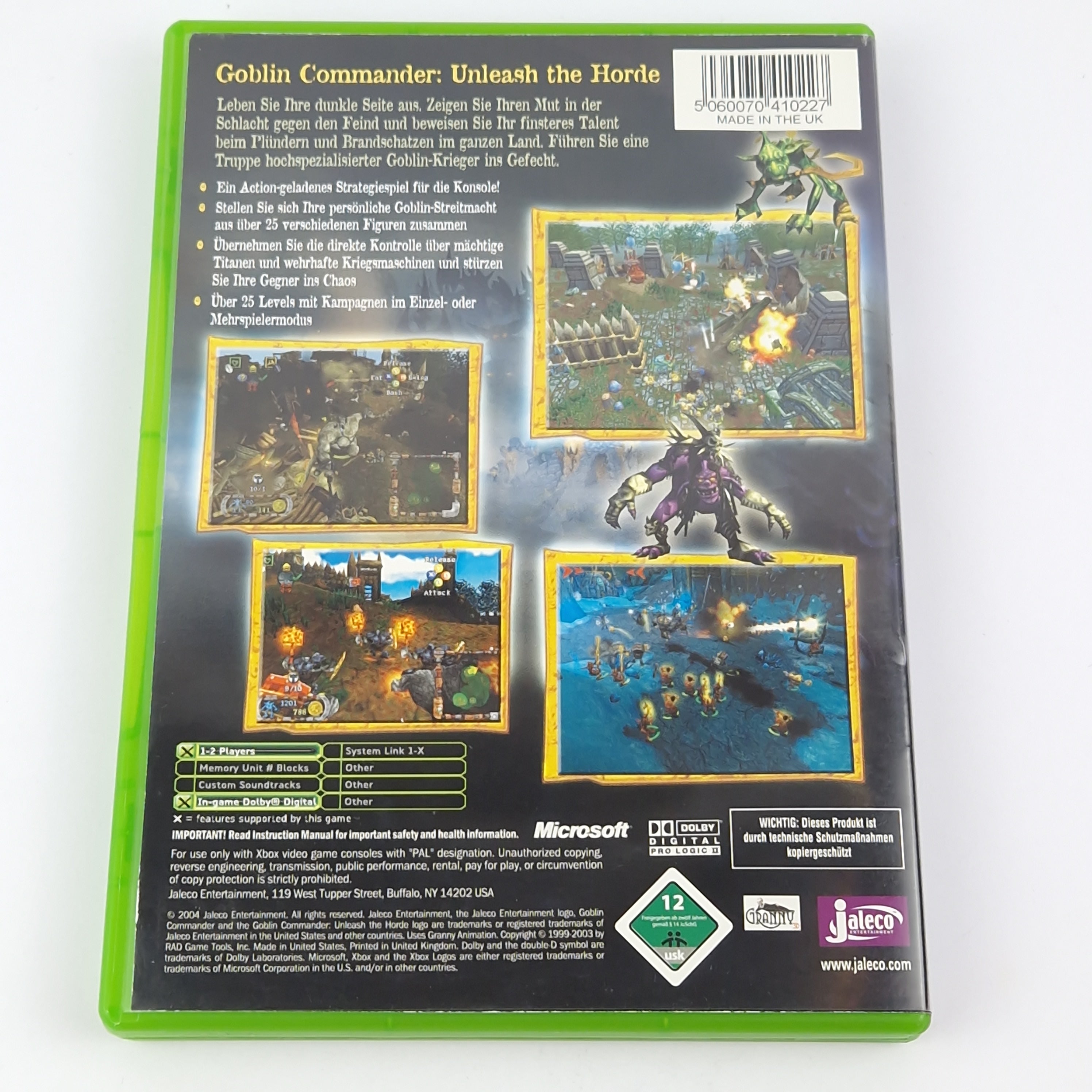 Xbox Classic Spiel – Goblin Commander Unleash the Horde