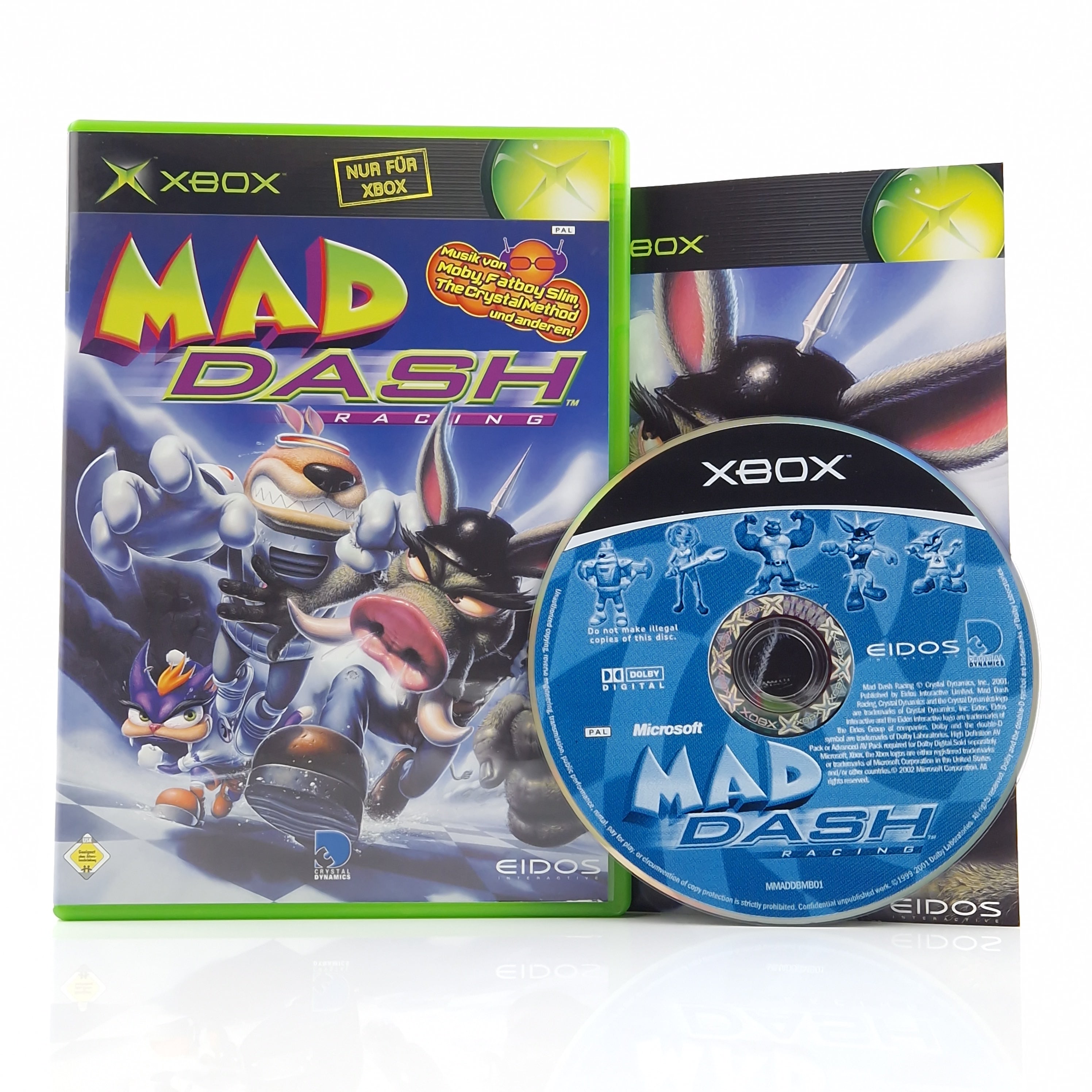 Xbox Classic Spiel – Mad Dash Racing CD Anleitung OVP PAL