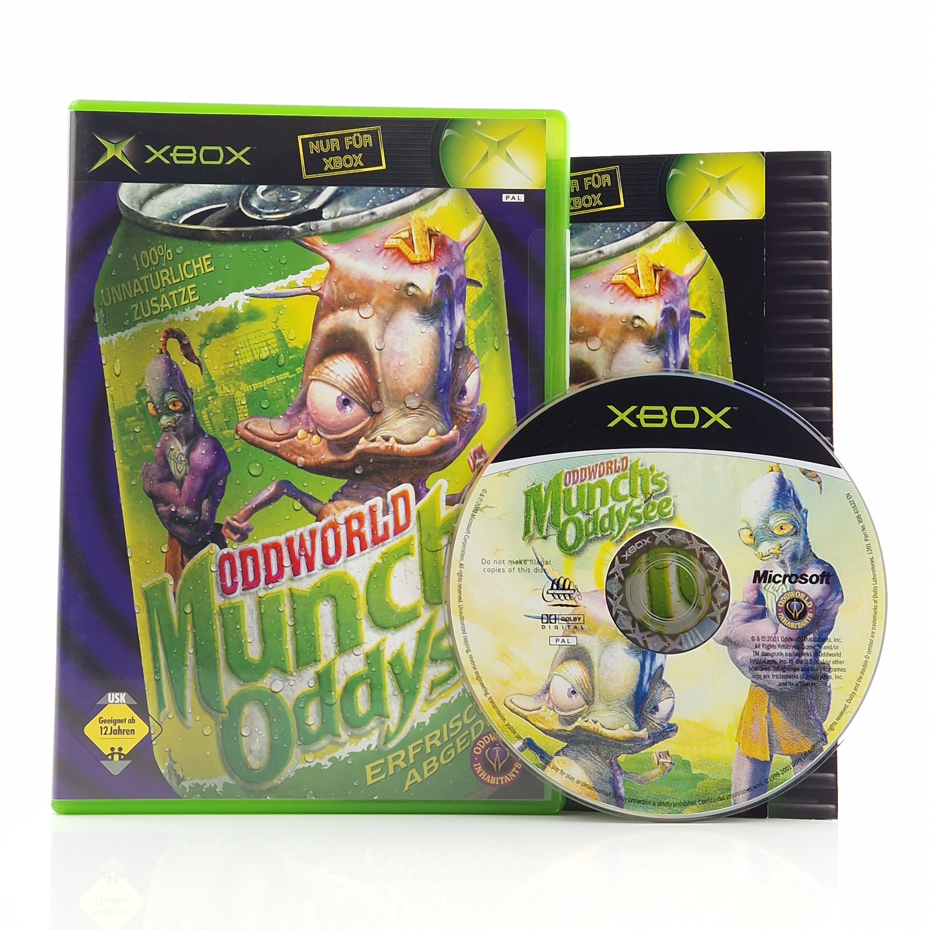 Xbox Classic Spiel – Oddworld Munchs Oddysee OVP PAL