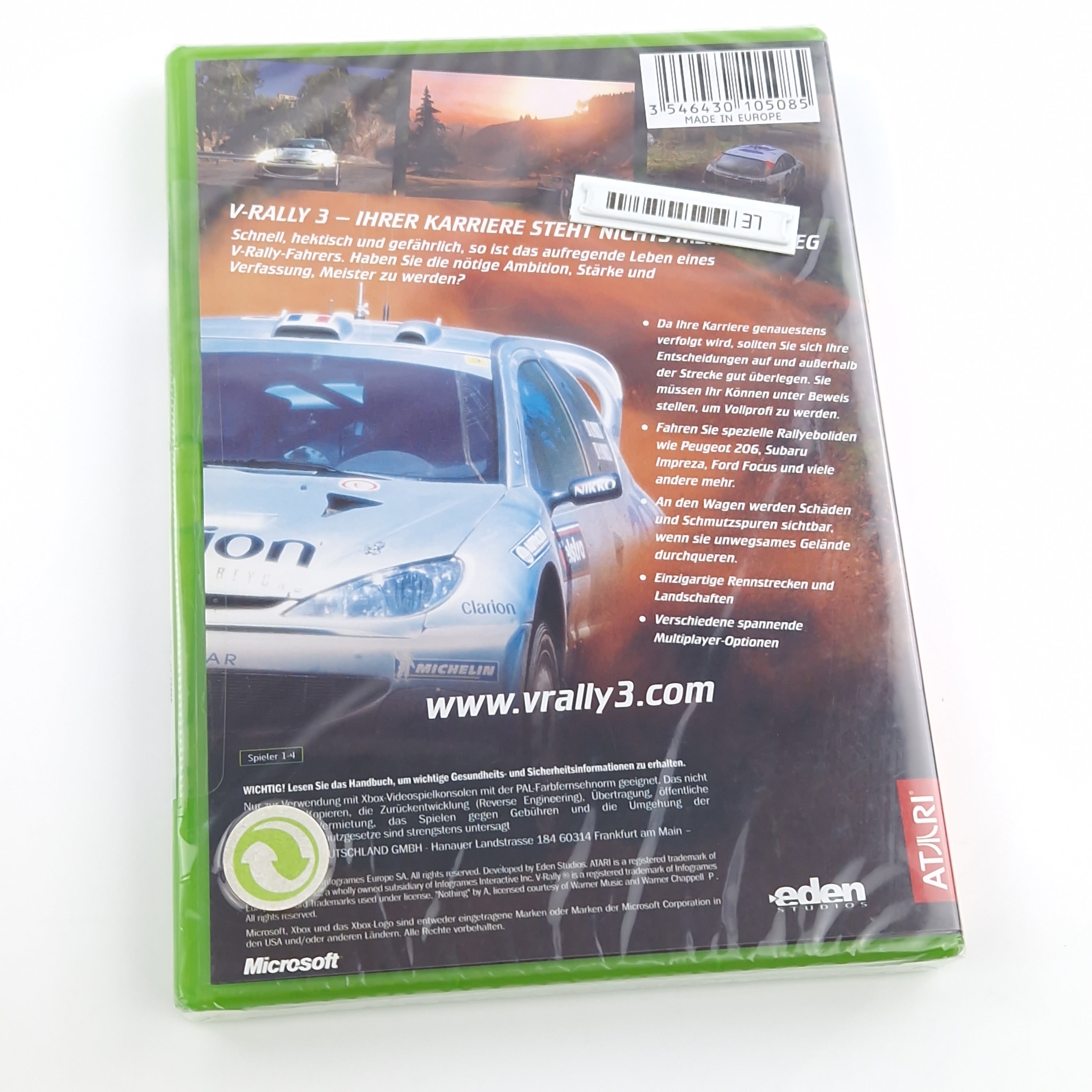 Xbox Classic Spiel – V-Rally 3 original versiegelt PAL
