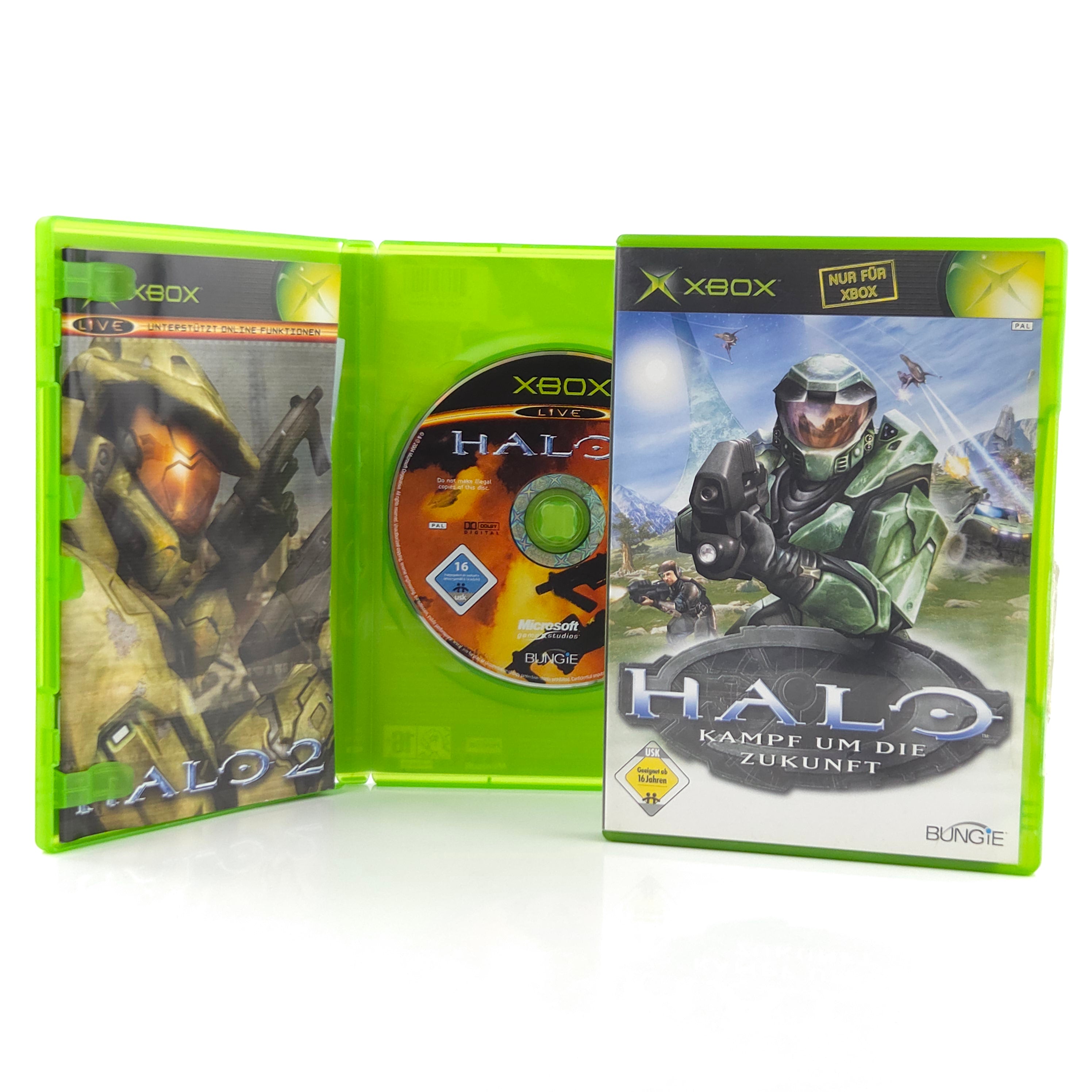 Xbox Classic Spiele Bundle: Halo 1 und 2 - Microsoft (OVP PAL)