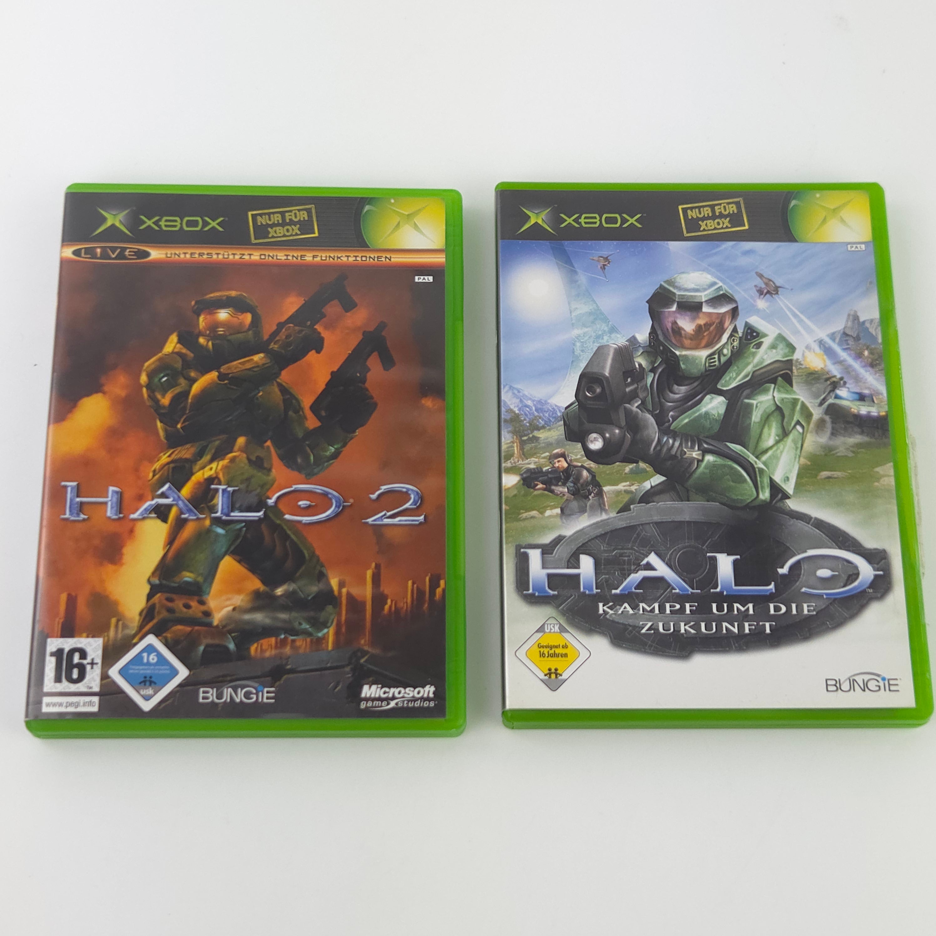 Xbox Classic Spiele Bundle: Halo 1 und 2 - Microsoft (OVP PAL)