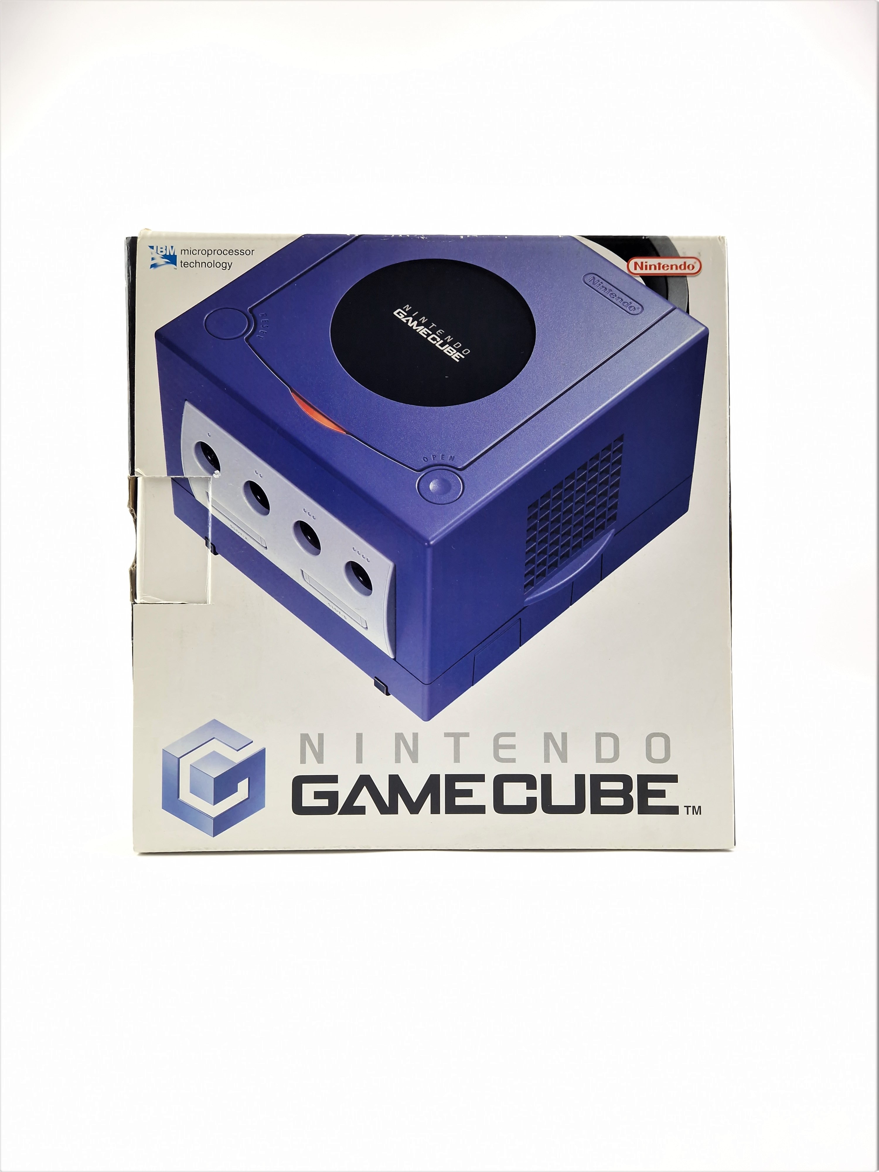 Nintendo Gamecube Konsole : Lila / Purple Console + Memory C. in OVP Boxed PAL