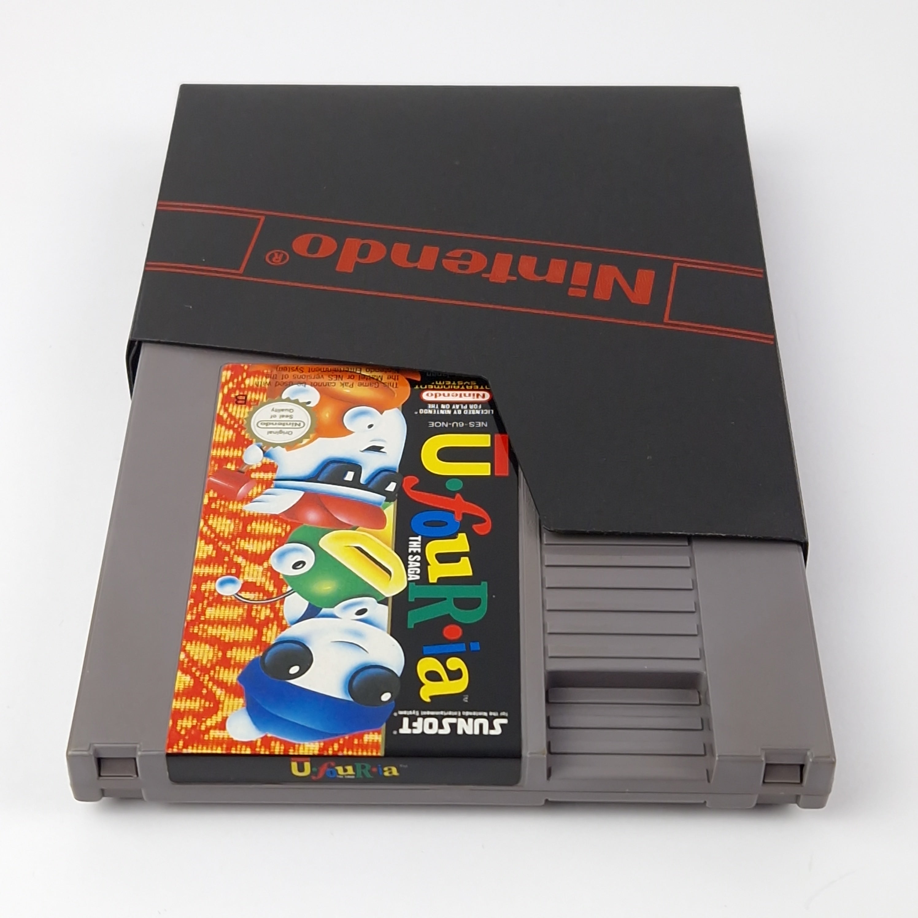 Nintendo NES Spiel :  Ufouria - Modul Cartridge + Schuber  PAL NOE