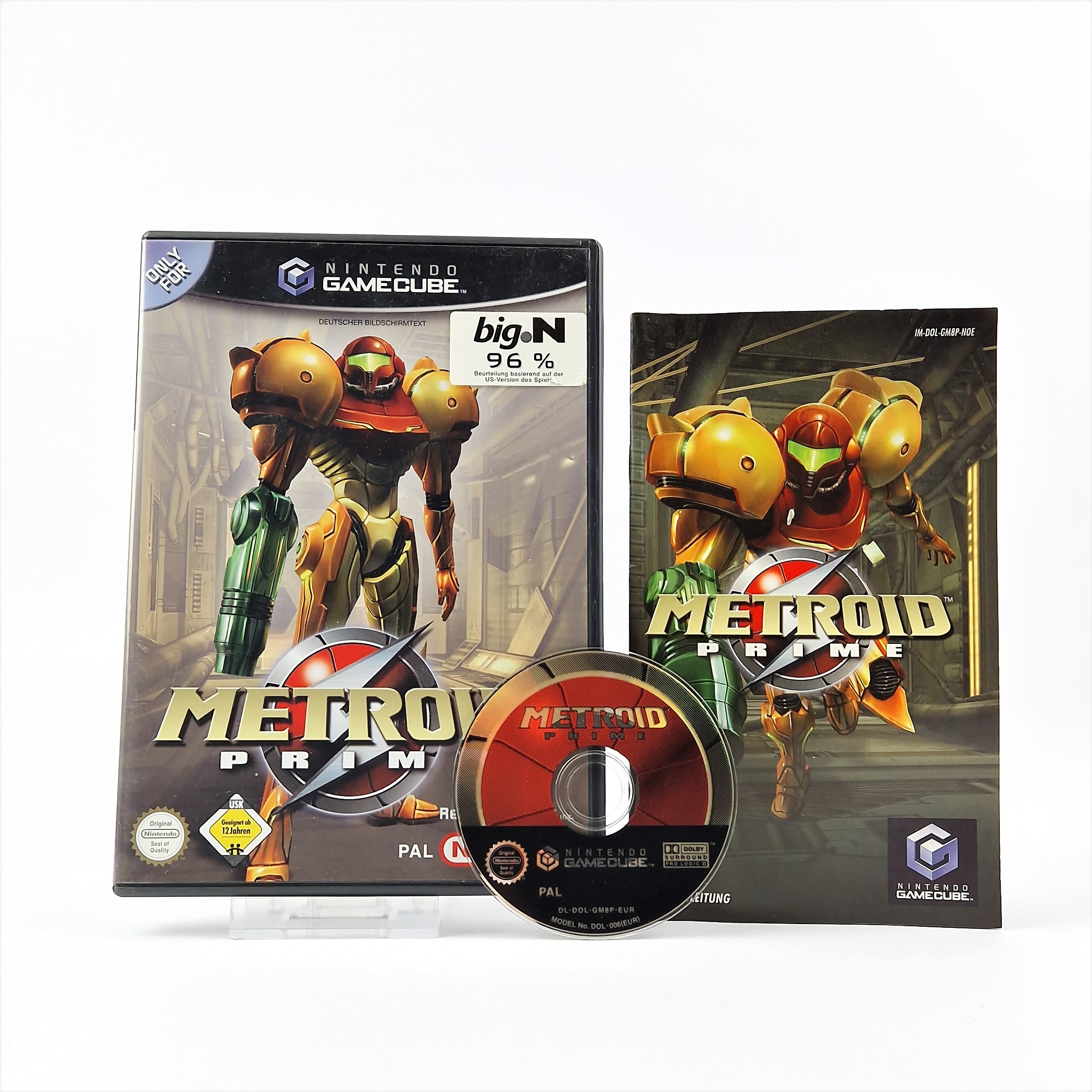 Nintendo Gamecube Spiel : Metroid Prime - OVP & Anleitung PAL | Disk System