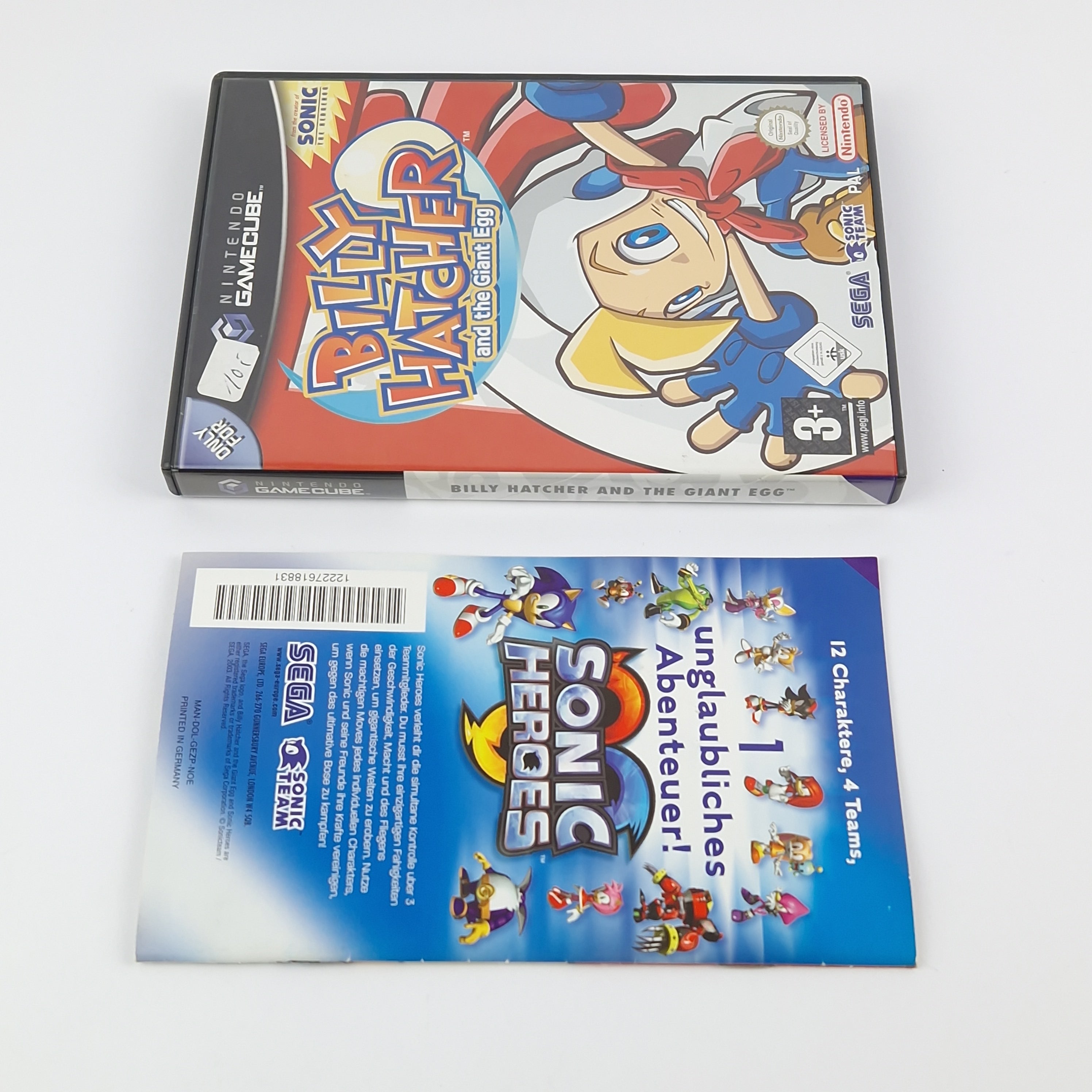 Nintendo Gamecube Spiel : Billy Hatcher and the Giant Egg - OVP Anleitung PAL