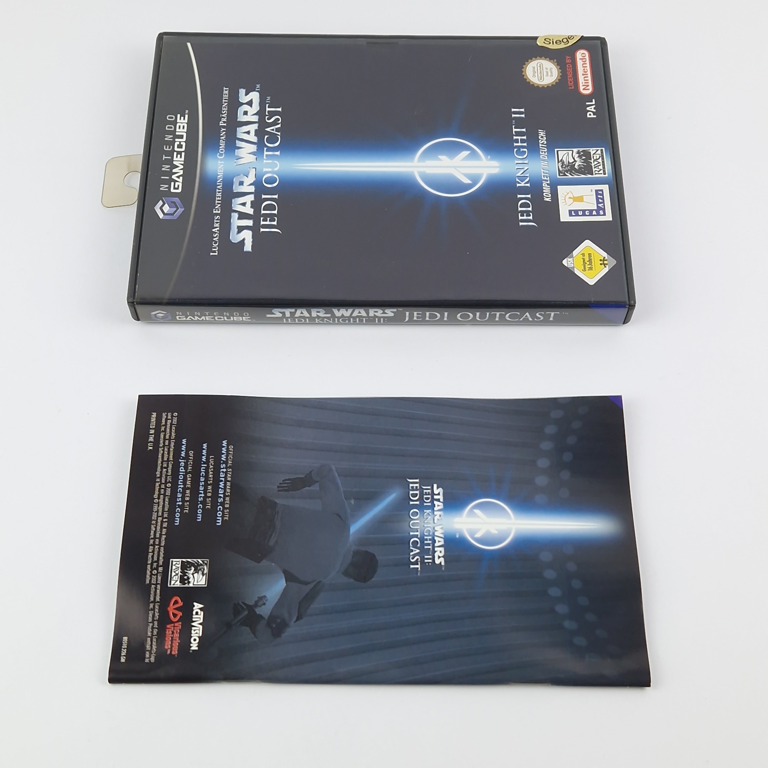 Nintendo Gamecube Spiel : Star Wars Jedi Outcast - OVP Anleitung PAL | GC Disk