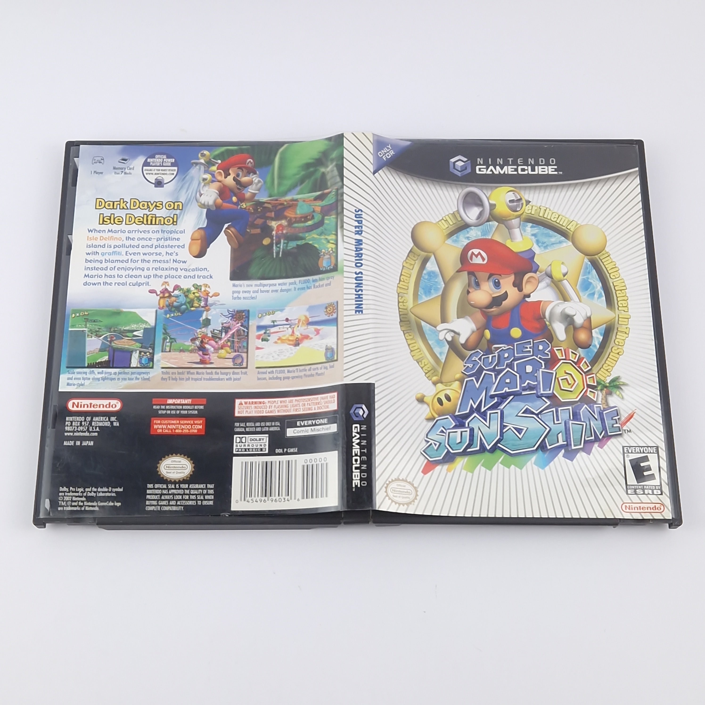 Nintendo Gamecube Spiel : Super Mario Sunshine - OVP Anleitung | NTSC-U/C USA