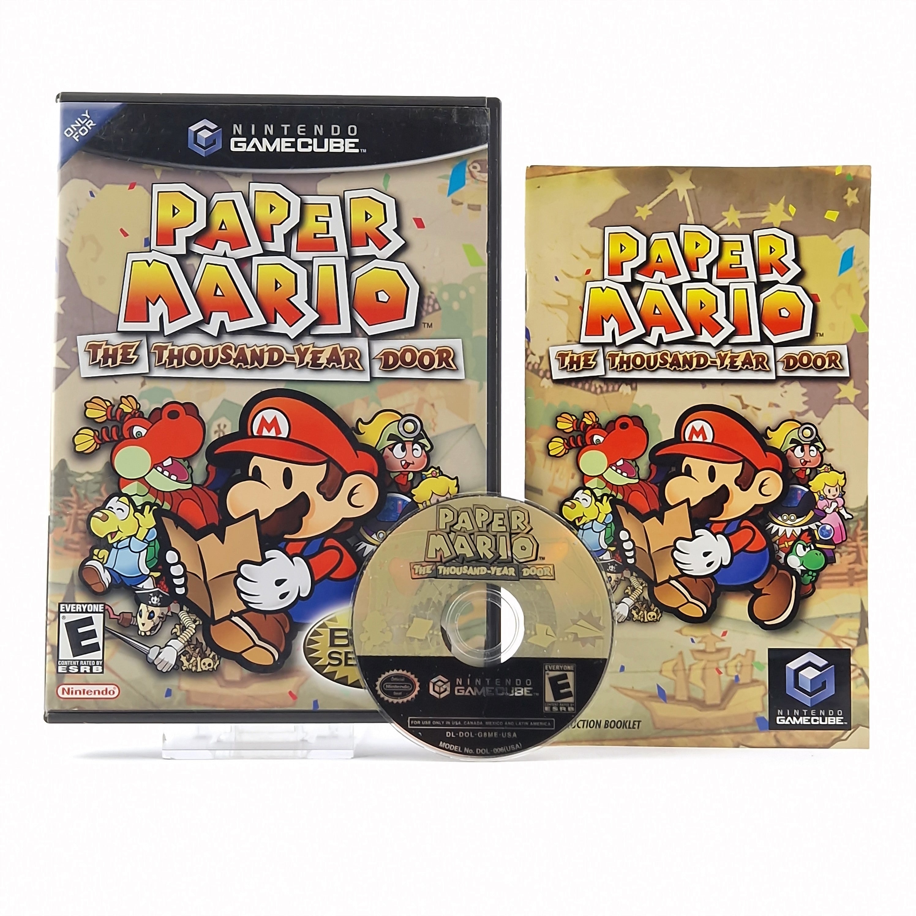 Nintendo Gamecube Spiel : Paper Mario The Thousand-Year Door - USA Manual OVP
