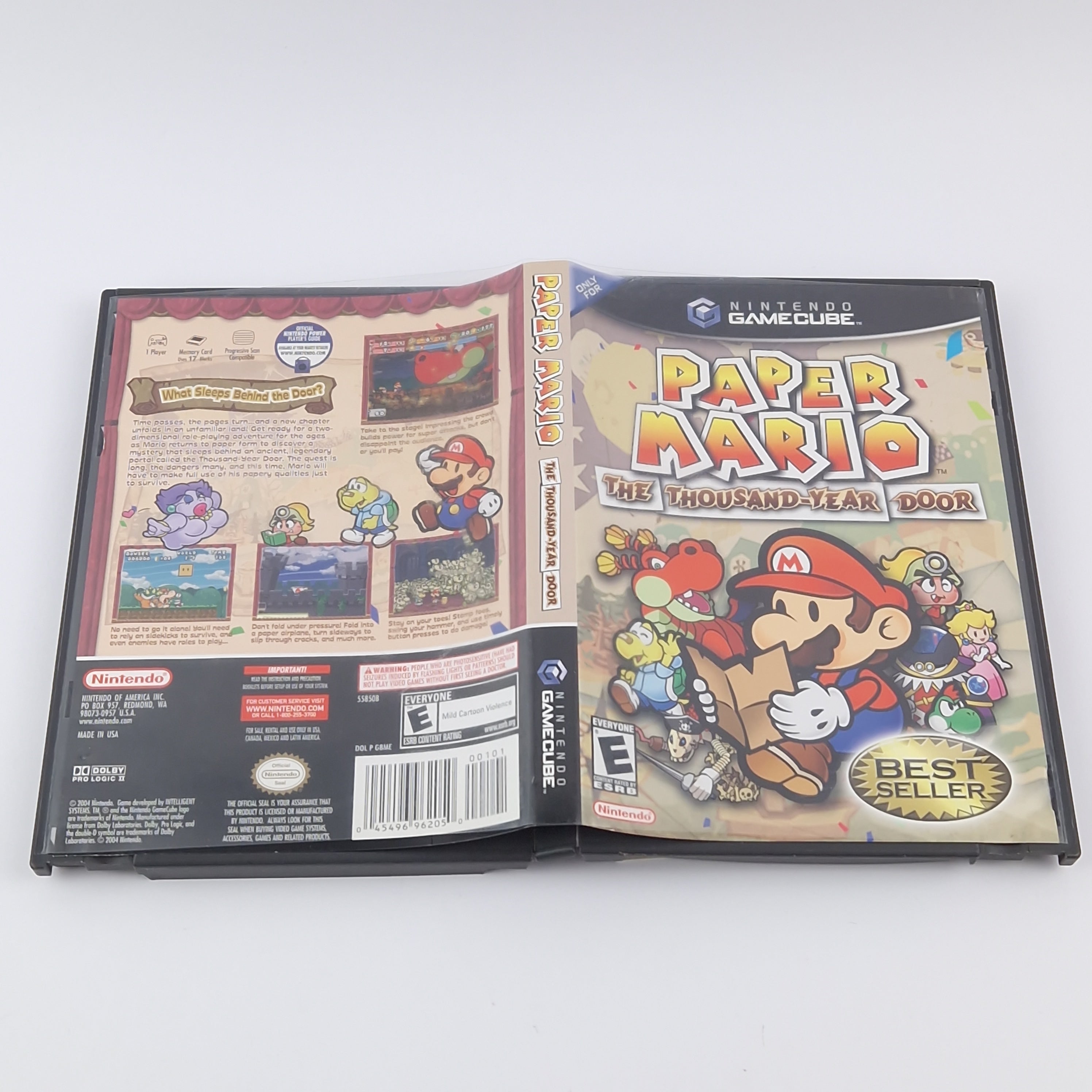Nintendo Gamecube Spiel : Paper Mario The Thousand-Year Door - USA Manual OVP