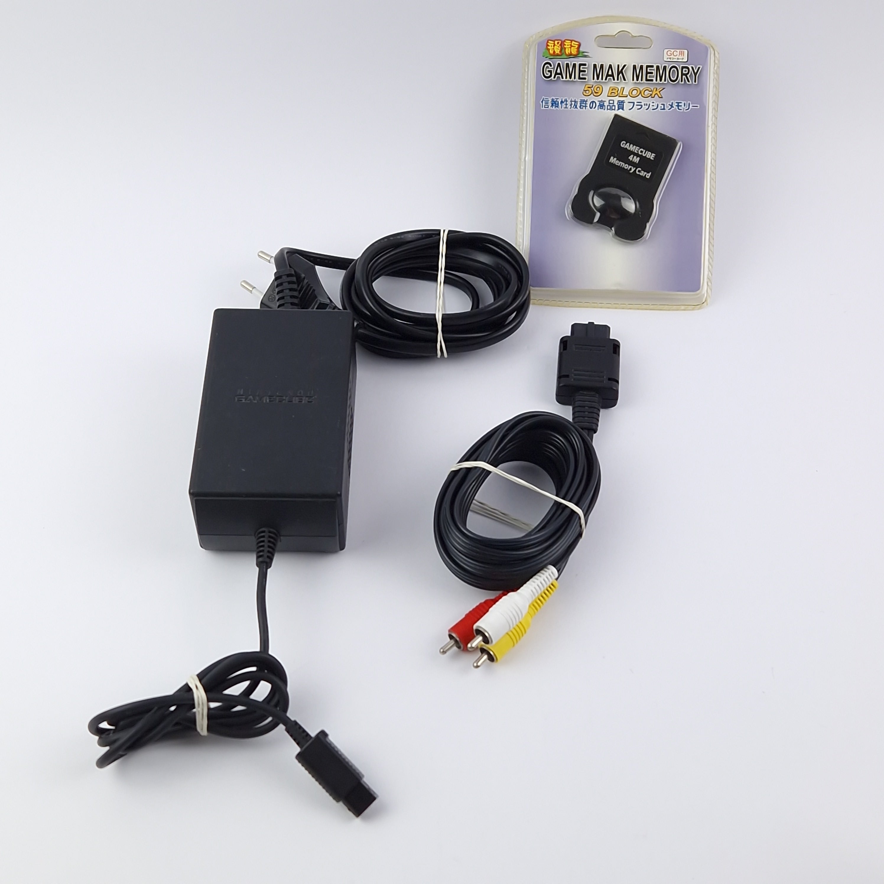 Nintendo Gamecube Konsole : Silber Silver mit Zubehör u. Mario Kart Double Dash!