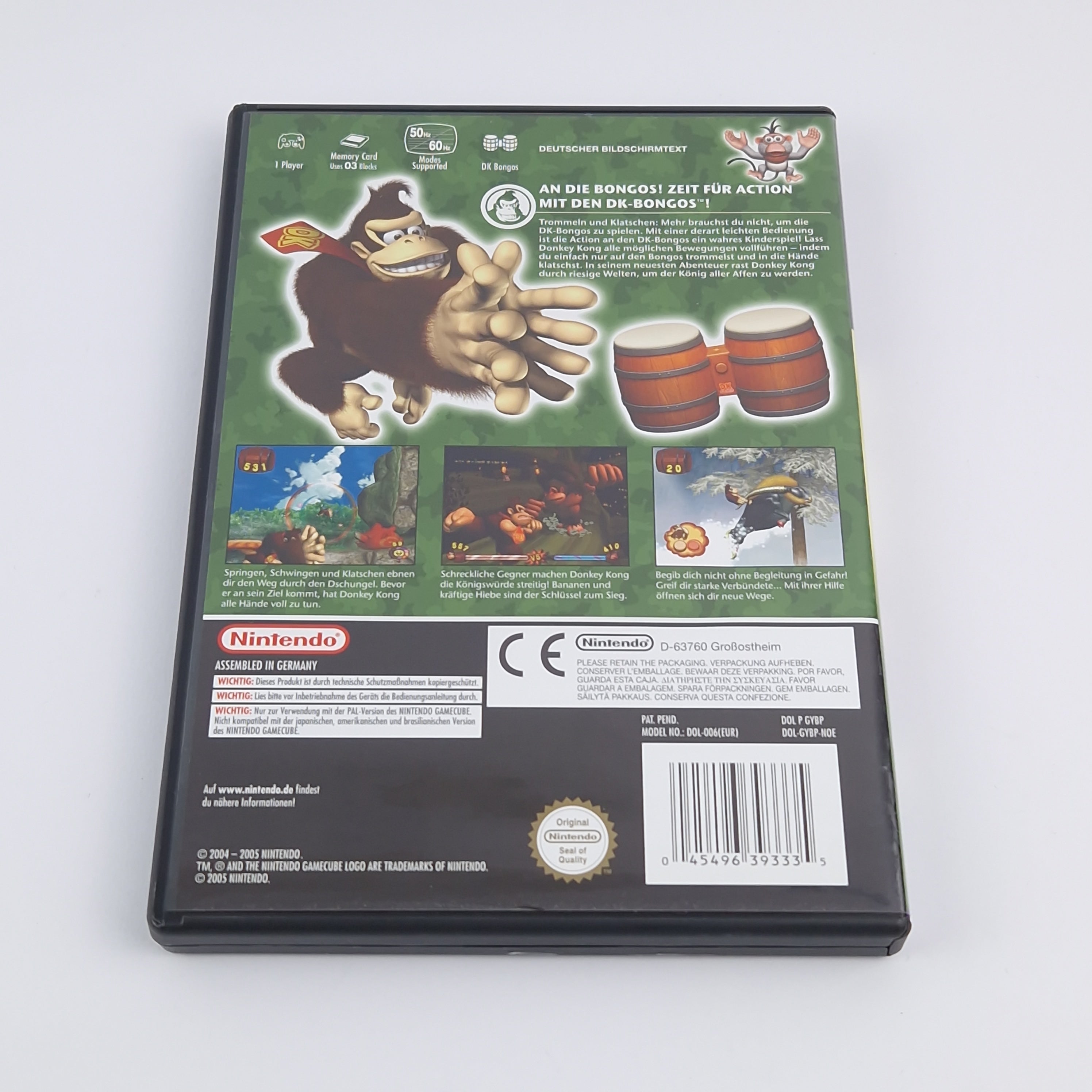 Nintendo Gamecube Spiel : Donkey Kong Jungle Beat - OVP Anleitung PAL