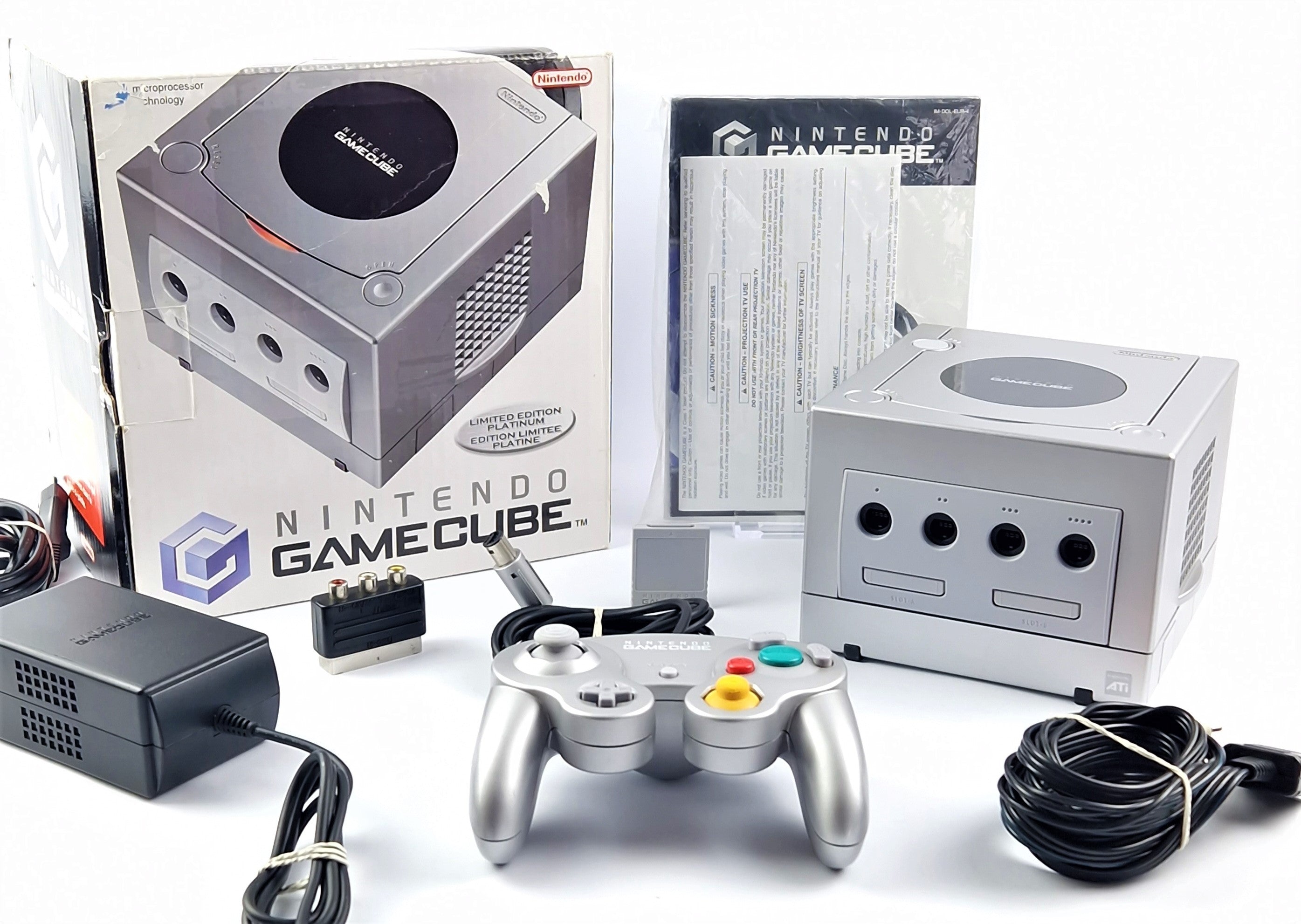 Nintendo Gamecube Konsole Limited Edition Platinum Pak - Silver Silber OVP PAL