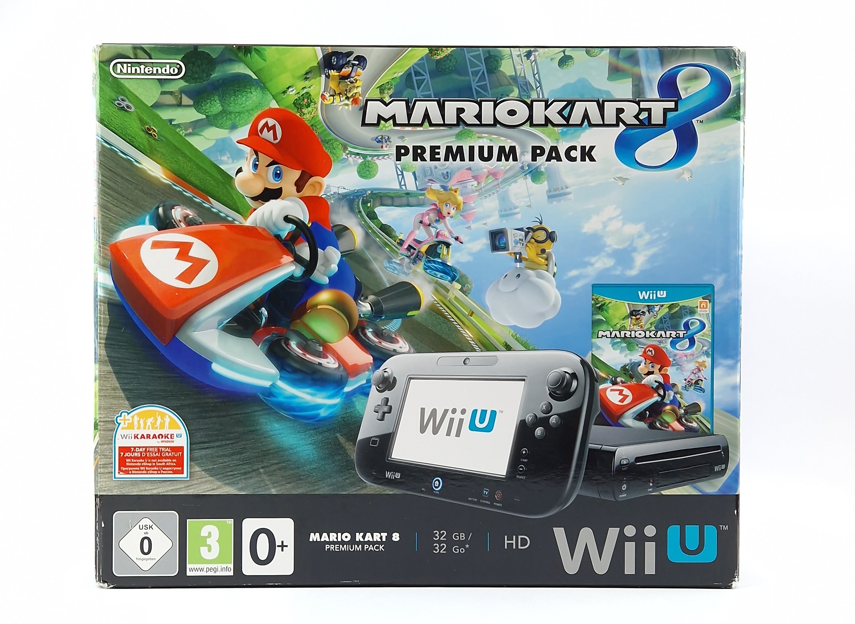 Nintendo Wii U Konsole Mario Kart 8 Premium Pack 32gb OVP Pal Cons