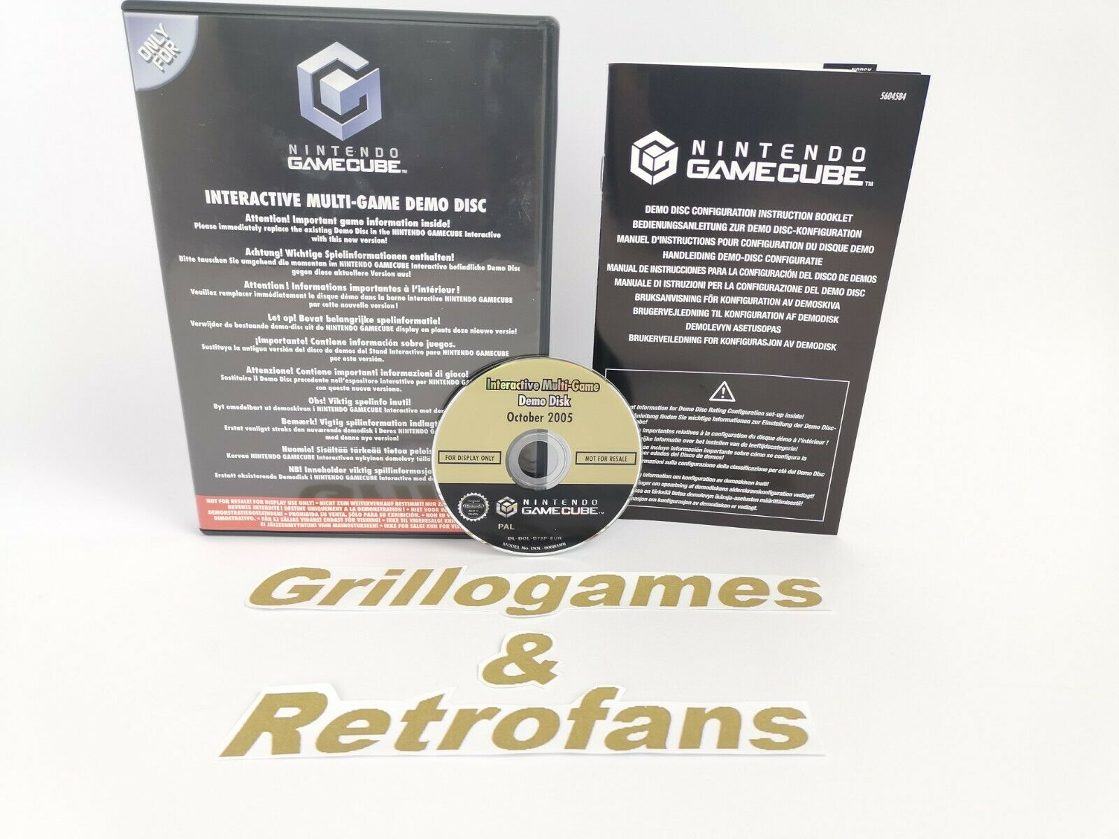 Nintendo Gamecube Spiel " Interactive Multi-Game Demo Disk October 2005 " Ovp