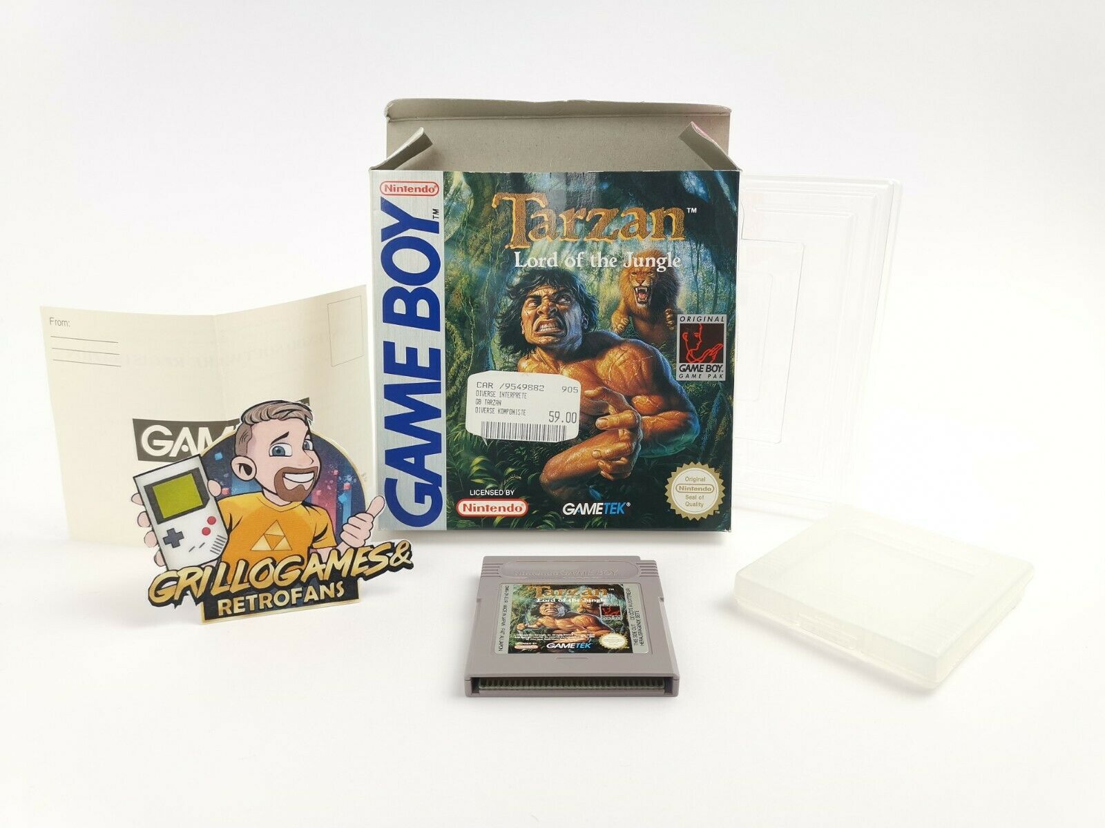Nintendo Gameboy Classic Spiel " Tarzan Lord of the Jungle " Ovp | Game Boy Pal