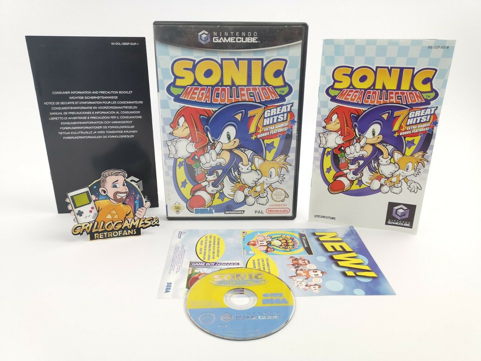 Nintendo Gamecube Spiel " Sonic Mega Collection " Pal | Ovp | Game Cube