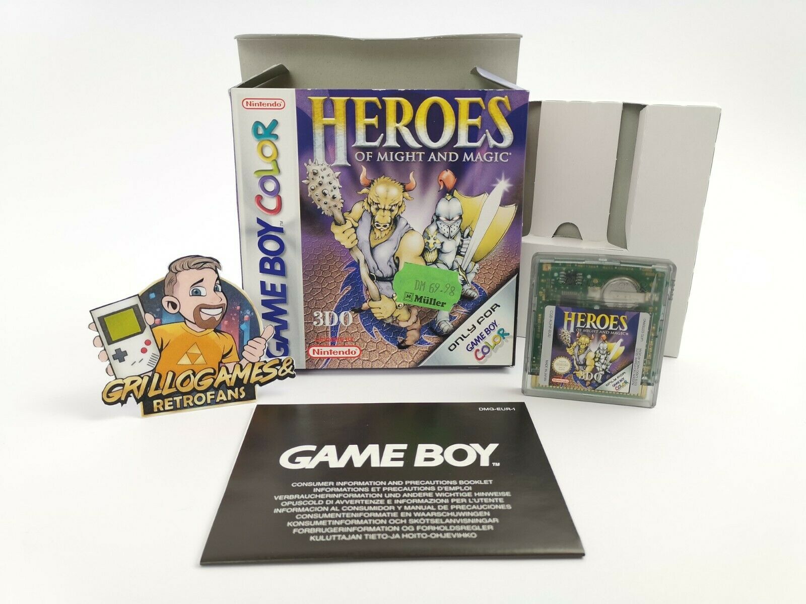Nintendo Gameboy Color Spiel " Heroes of Might and Magic " Ovp | Game Boy | Pal