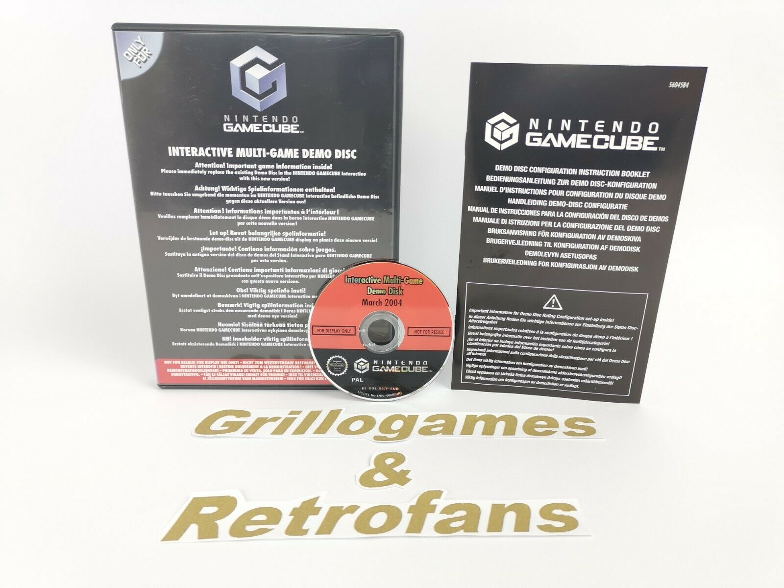 Nintendo Gamecube Spiel " Interactive Multi-Game Demo Disk March 2004 " Ovp