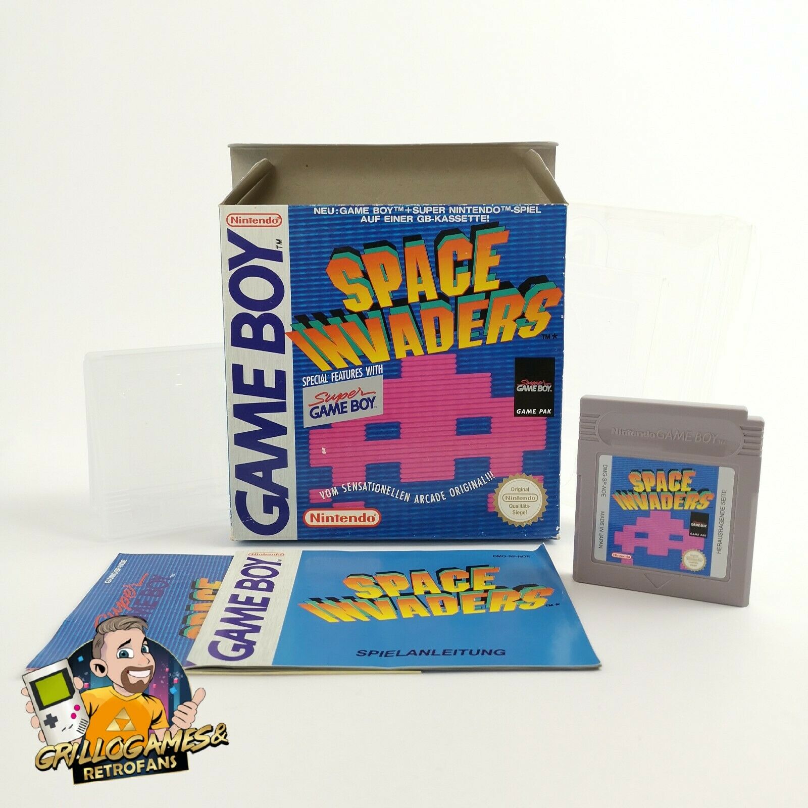Nintendo Gameboy Classic Spiel " Space Invaders " Game Boy | OVP PAL NOE