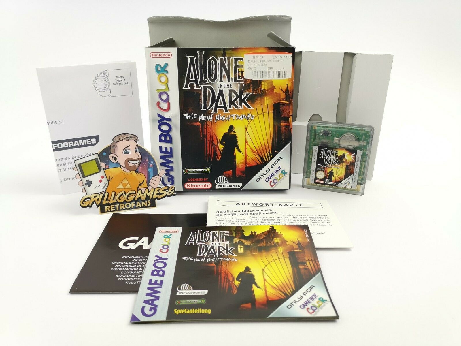 Nintendo Gameboy Color Spiel " Alone in the Dark " Ovp | Game Boy | Pal